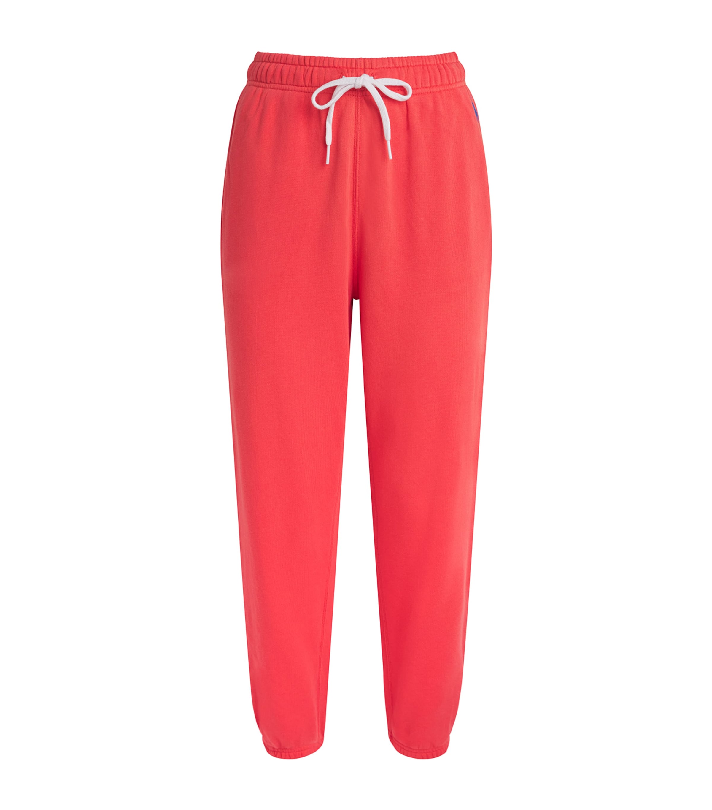 Polo Ralph Lauren Womens Cotton-Blend Cuffed Sweatpants Bright Hibiscus
