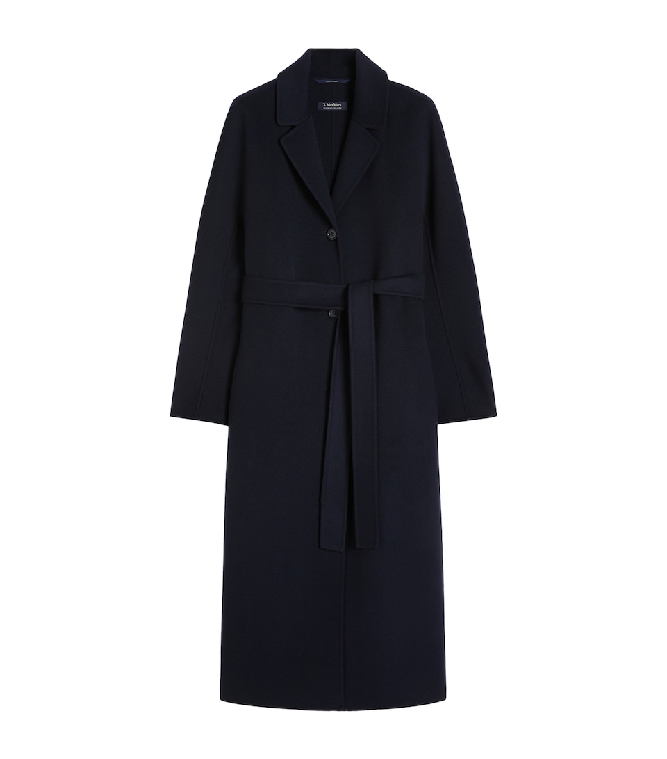 Virgin Wool Belted Coat