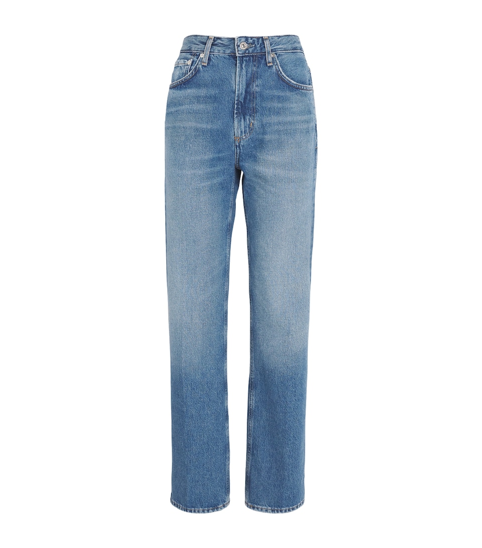 High-Waist Zurie Straight Jeans