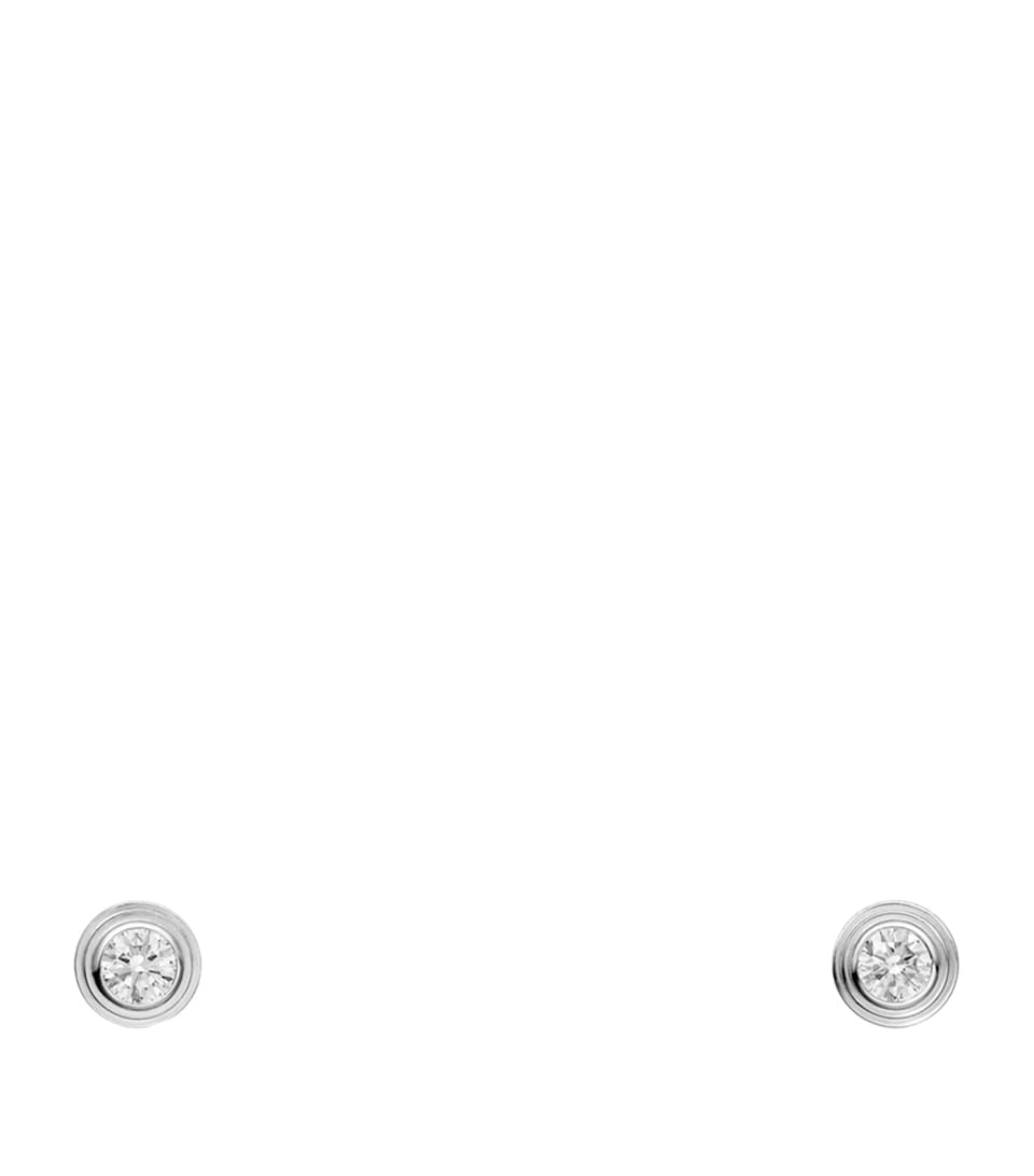 Extra-Small White Gold and Diamond Cartier d'Amour Earrings