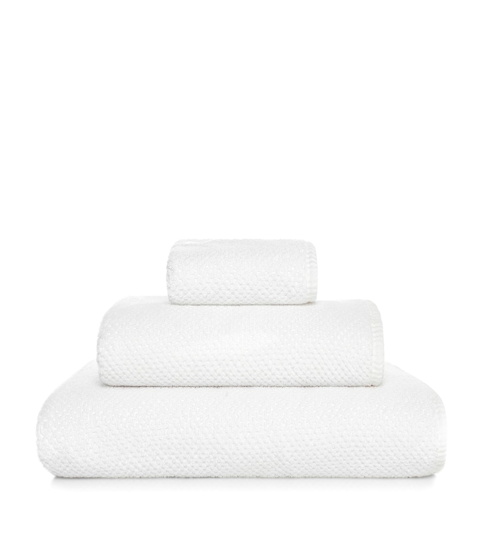 GRACCIOZA Bee Waffle Bath Sheet (100cm x 150cm) White