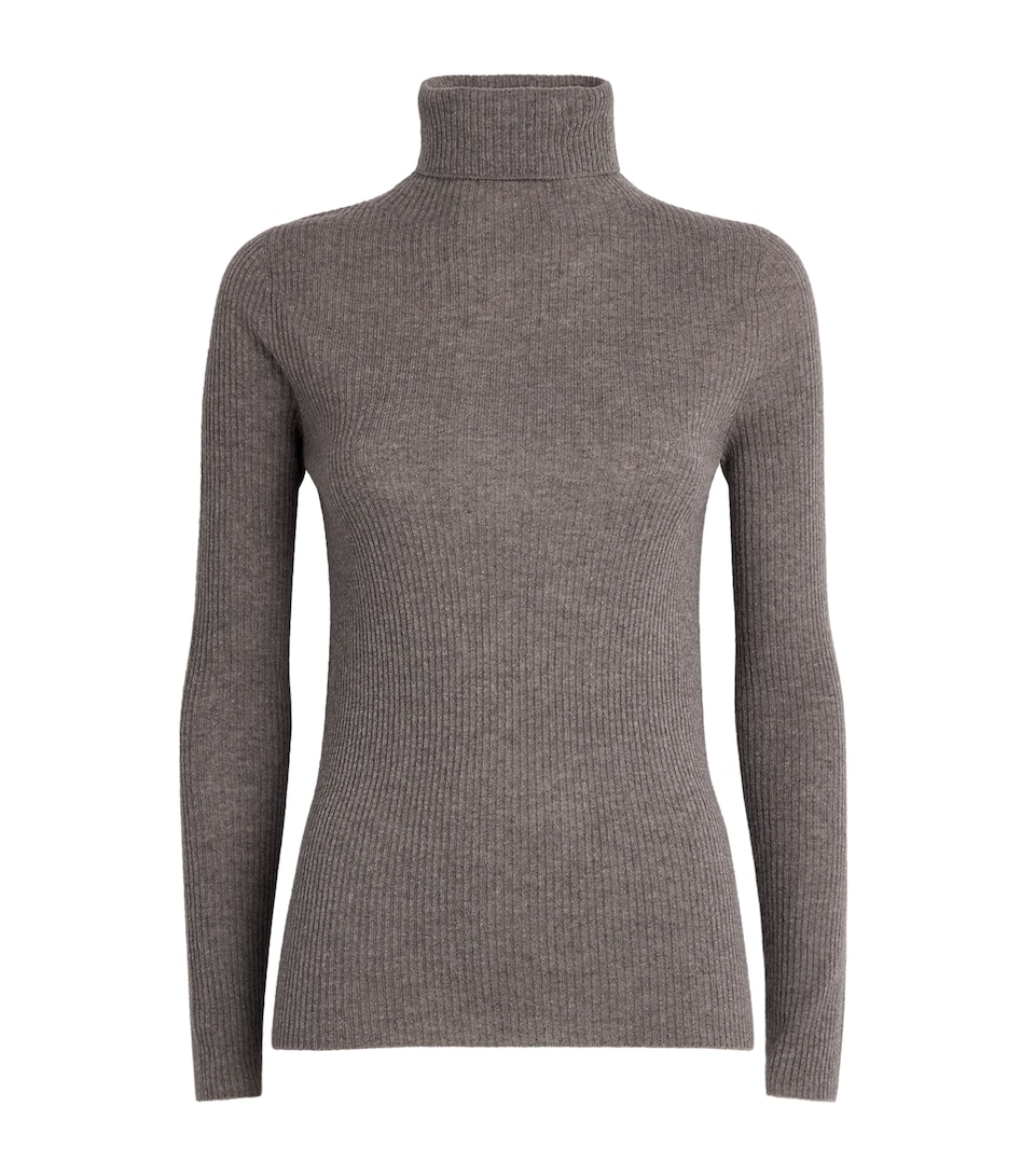 Fabiana Filippi Womens Virgin Wool-Silk-Cashmere Rollneck Sweater Falco
