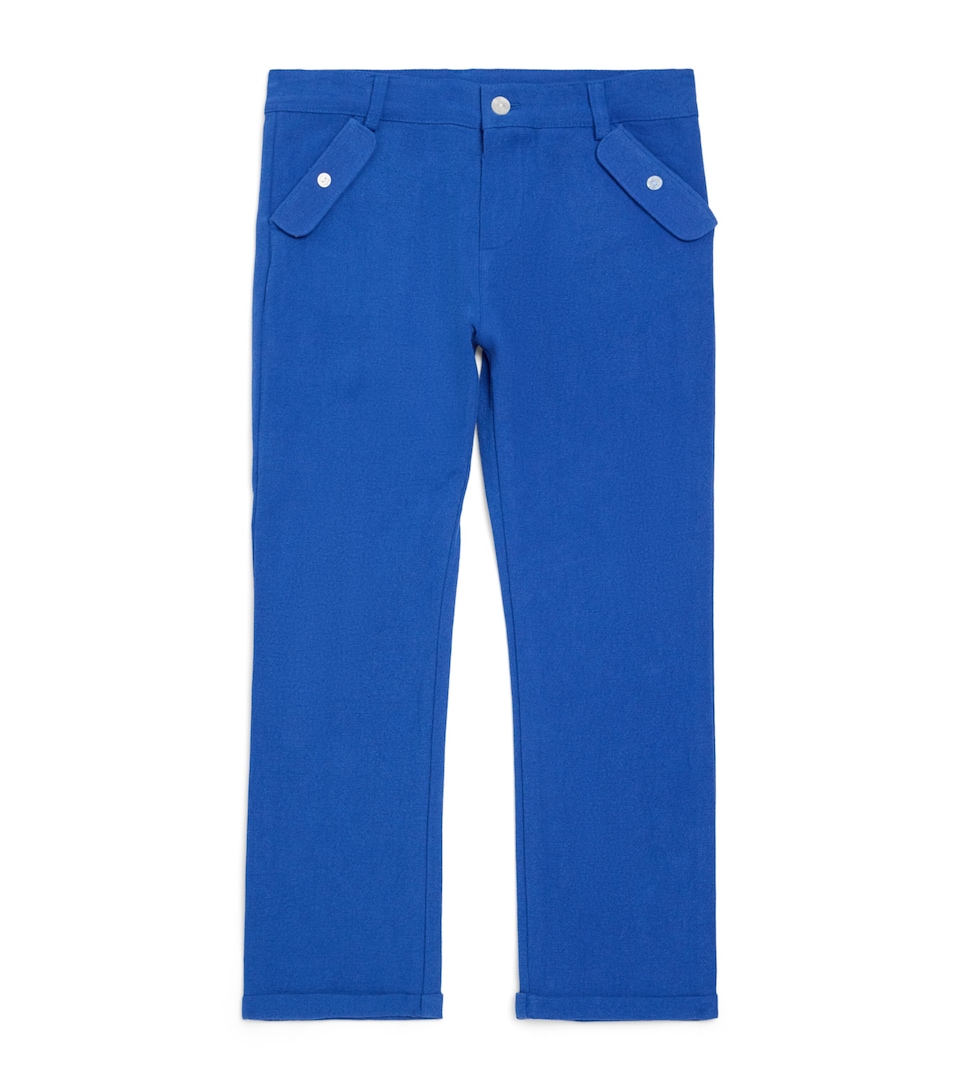 Tartine et Chocolat Cotton-Linen Chinos (5-12 Years) Bleu Electrique