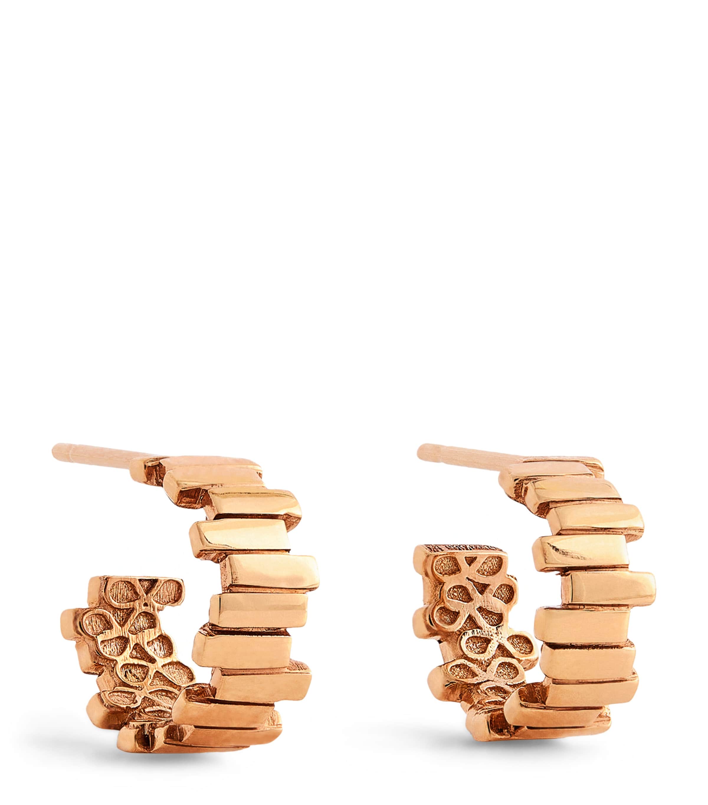 Suzanne Kalan Small Rose Gold Golden Hoop Earrings Rg