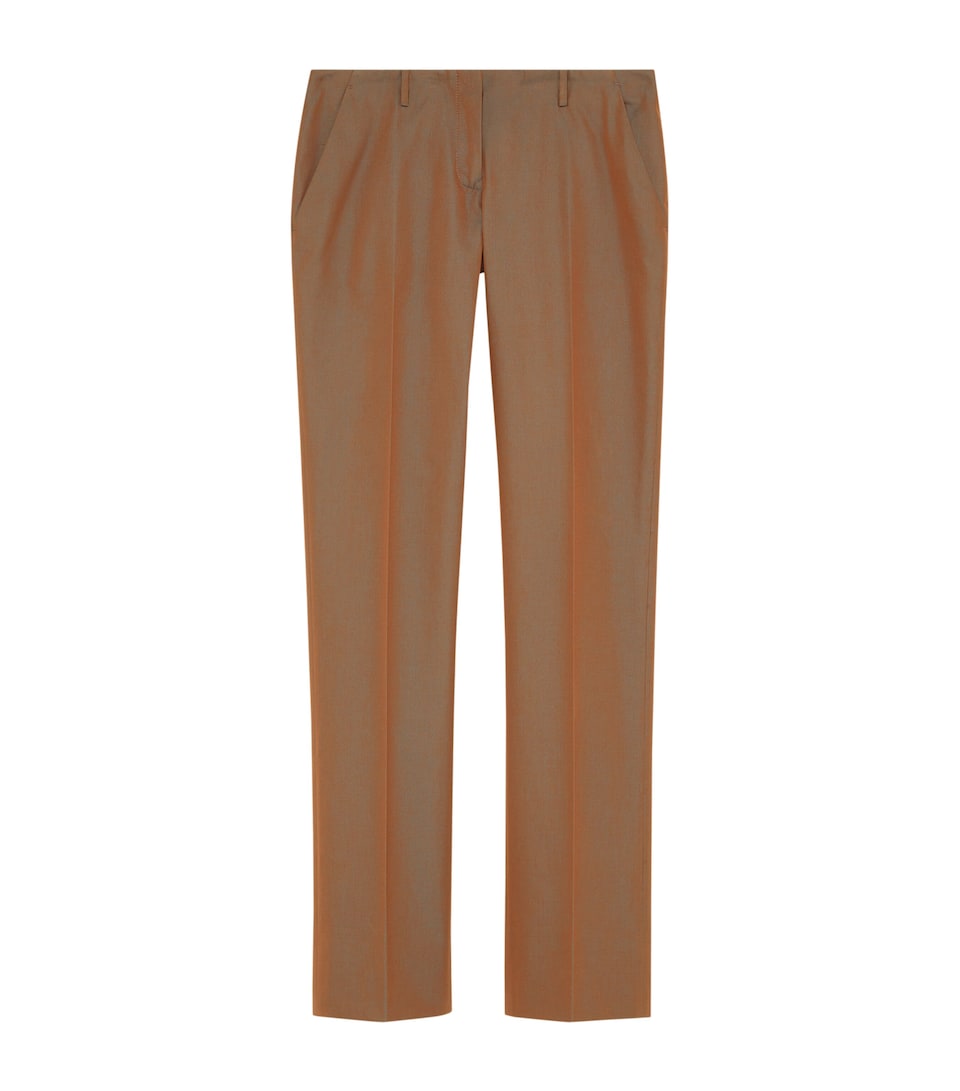 McQueen Womens Iridescent Bumster Trousers