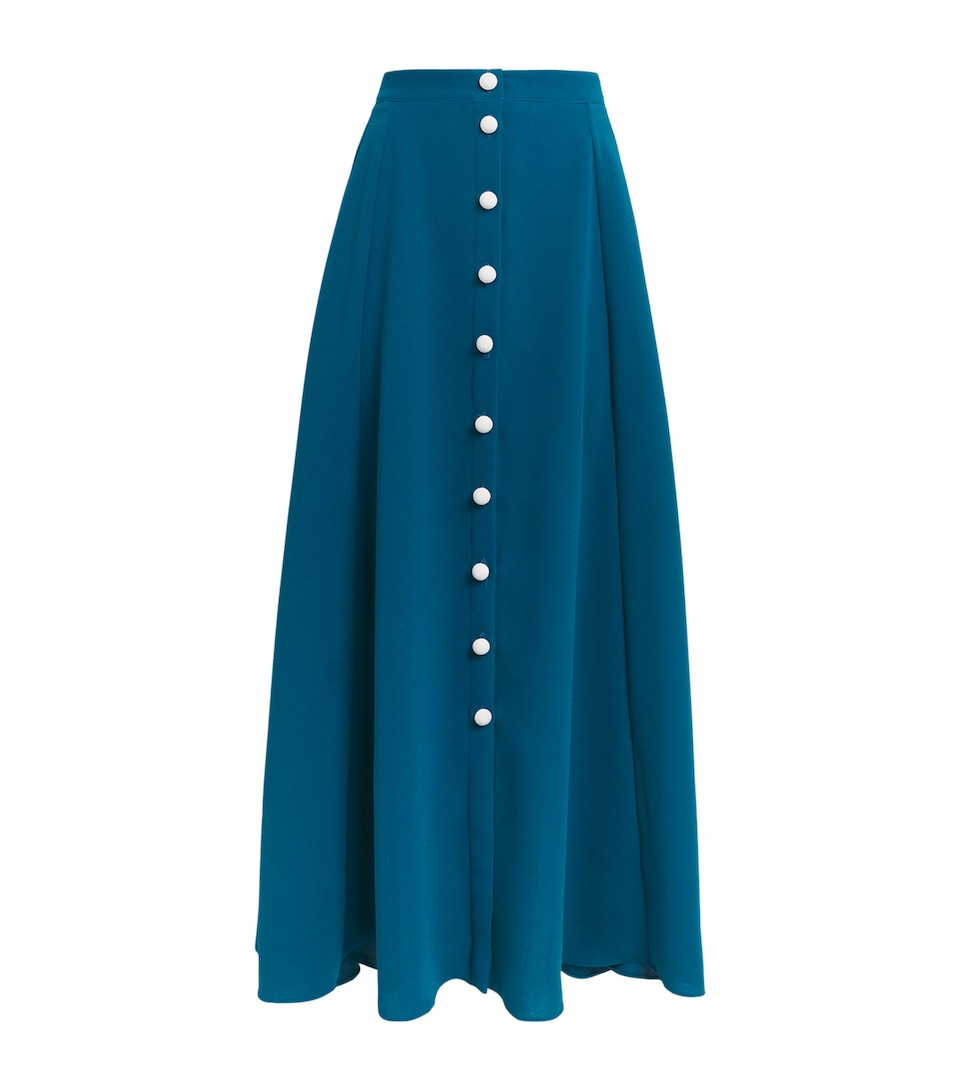 Georgette Jab Midi Skirt