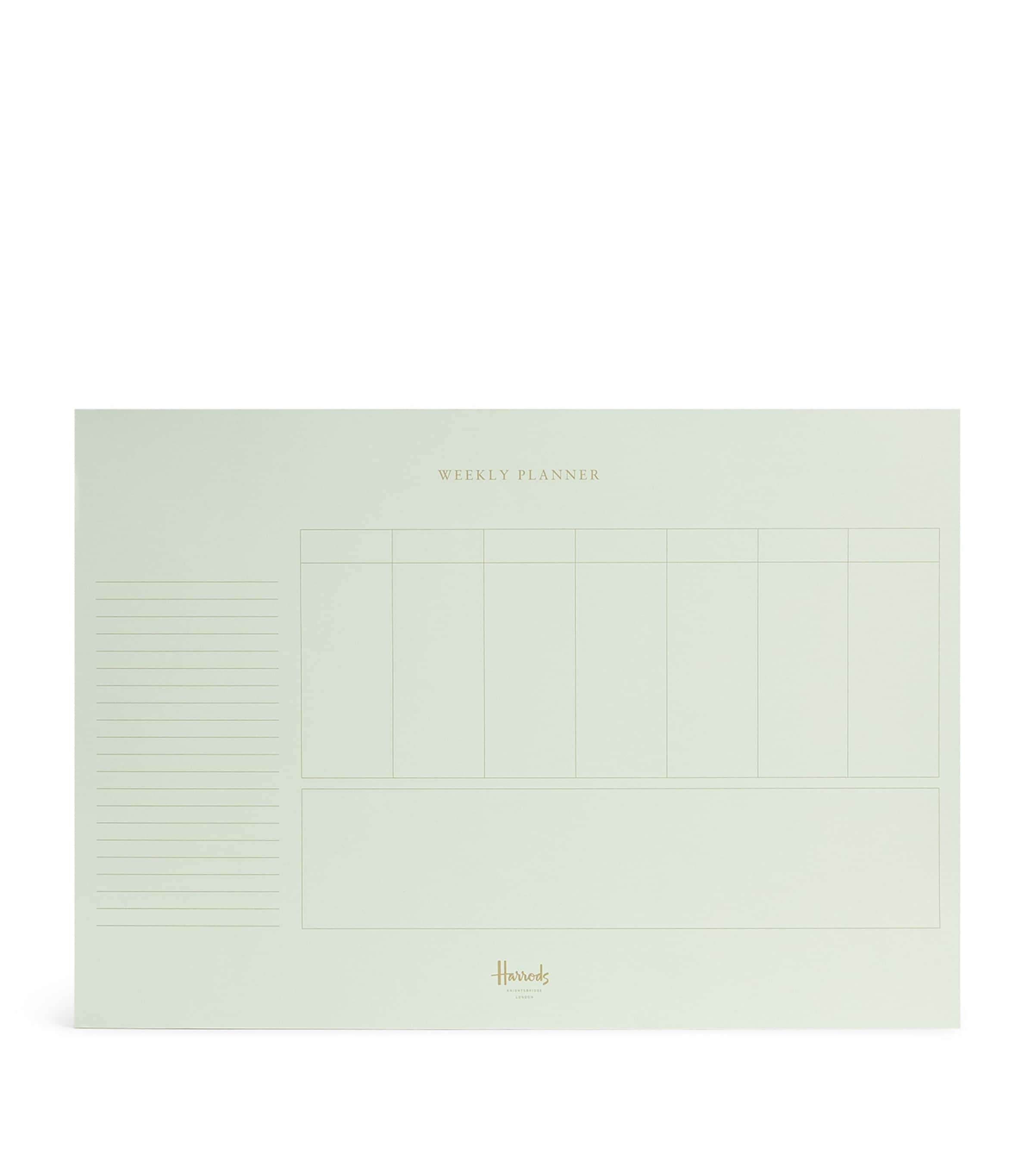Harrods A3 Weekly Planner