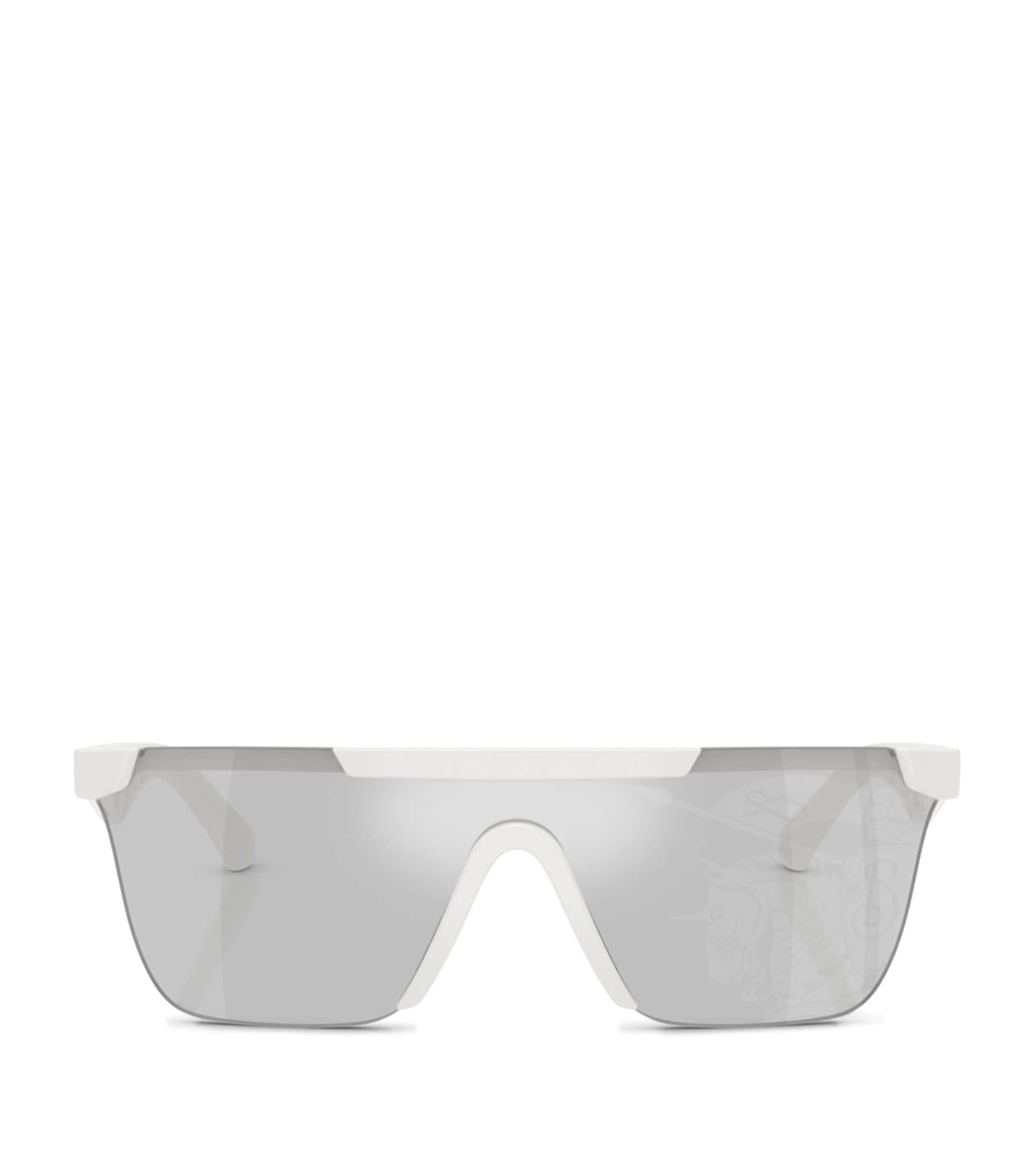 Burberry Injected BE4480D Rectangle Sunglasses White