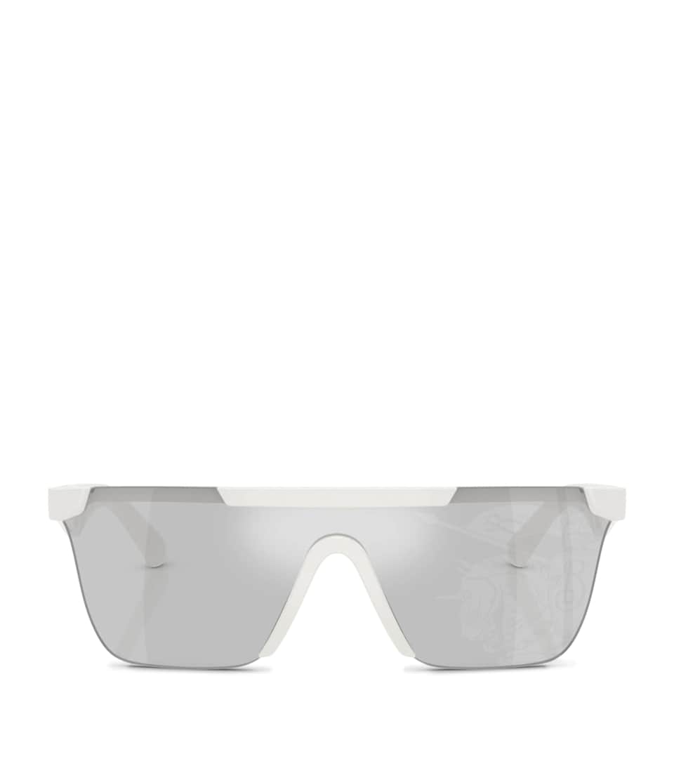 Burberry Injected BE4480D Rectangle Sunglasses White