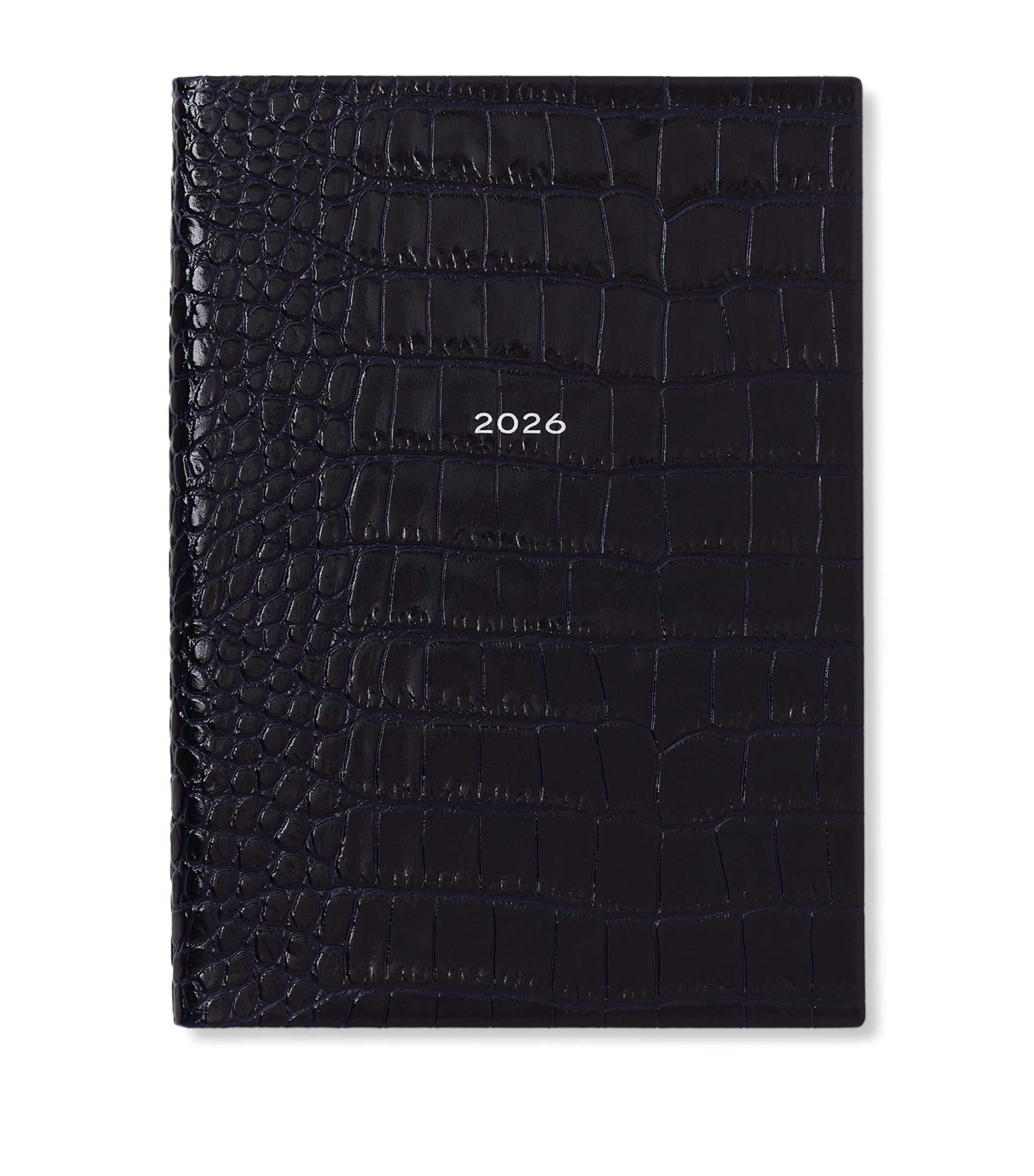 Mara Leather Croc-Embossed A5 Soho Diary 2026