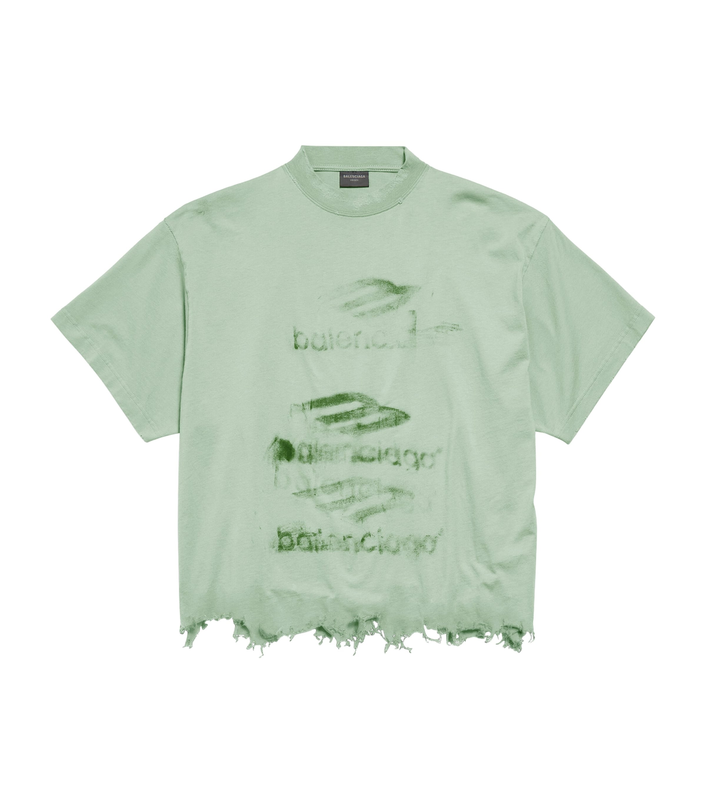 Tシャツ・カットソー BALENCIAGA NANO BB CROPPED T-SHIRT IN COTTON Balenciaga Cotton Nano BB T-Shirt | Harrods US