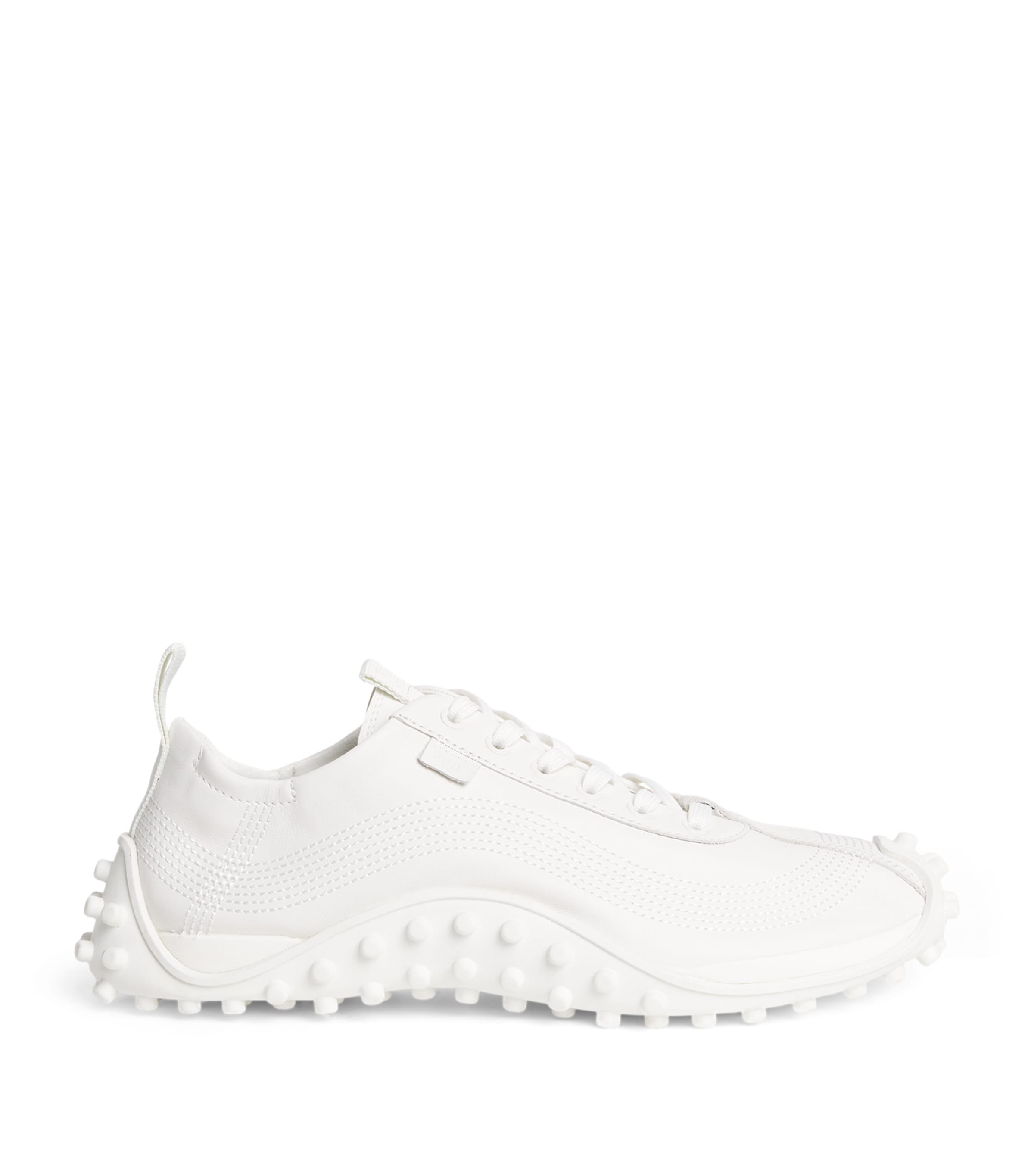 AMI Paris Leather Mirage Sneakers Blanc