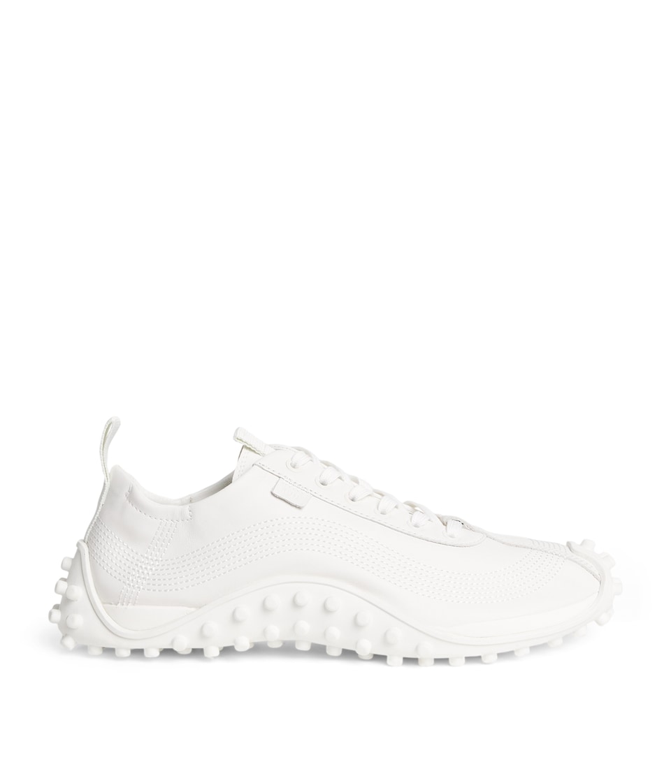 AMI Paris Leather Mirage Sneakers Blanc