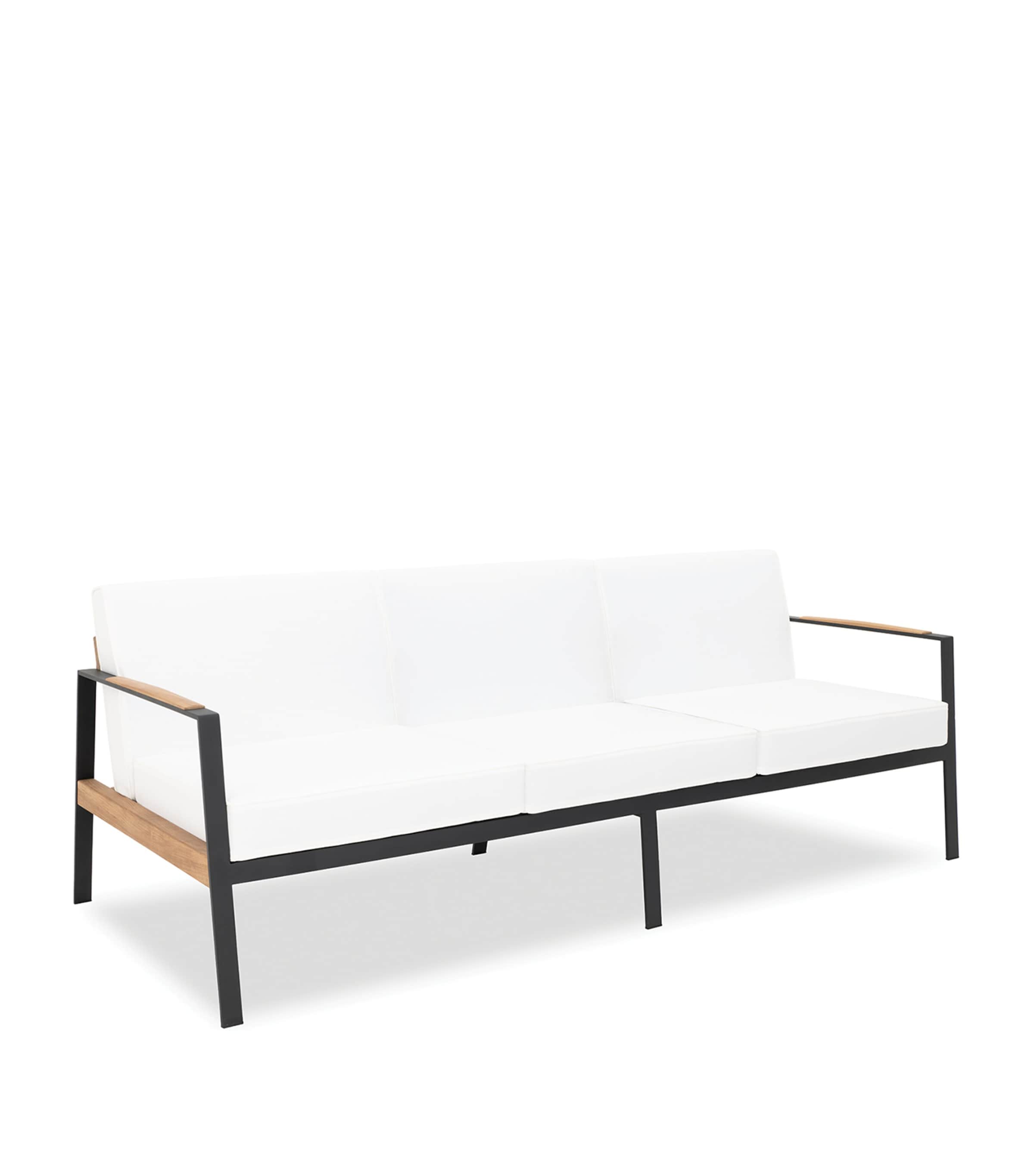 Indian Ocean California 3-Seater Sofa White