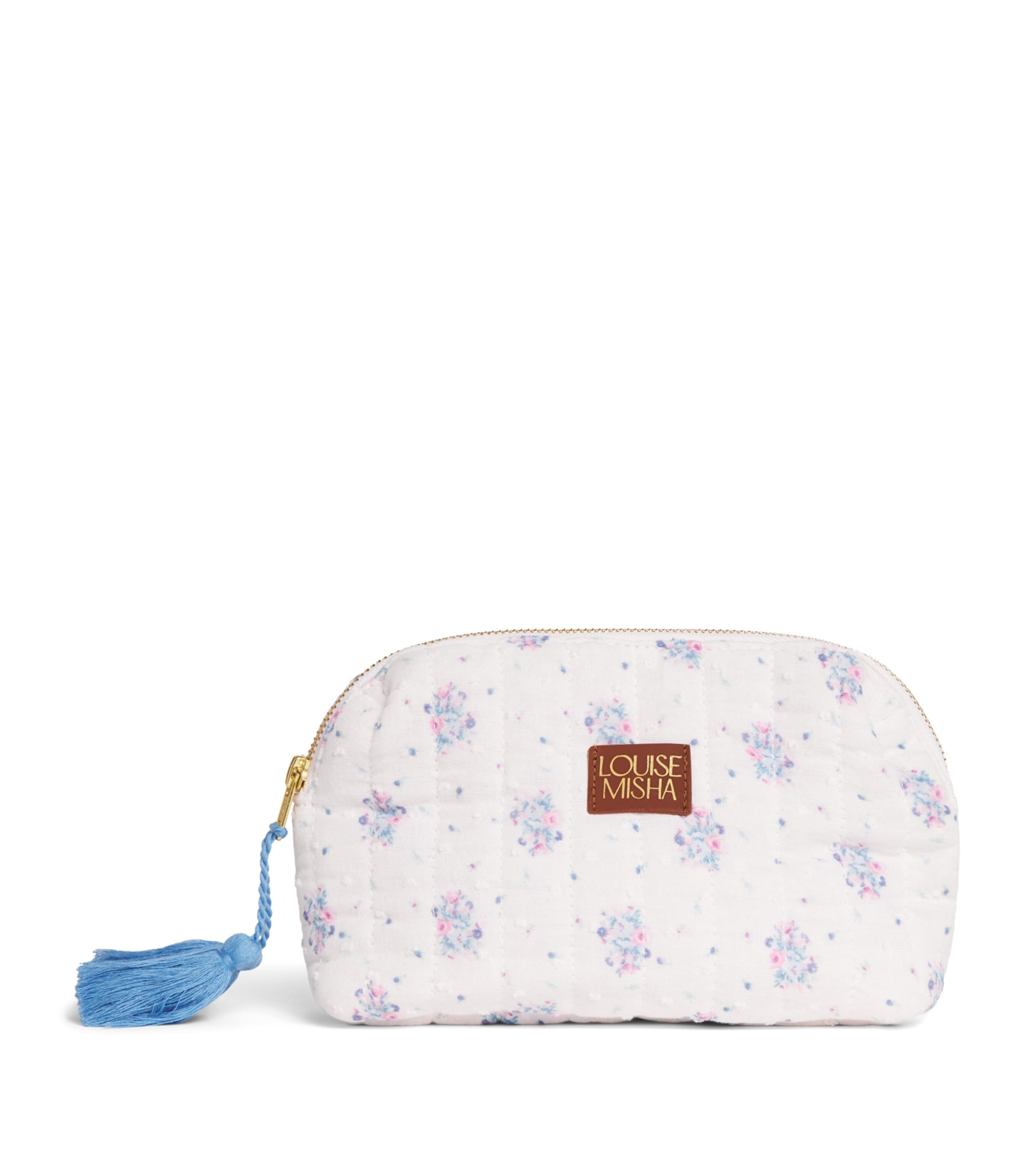 Cotton Floral Tassel Wash Bag
