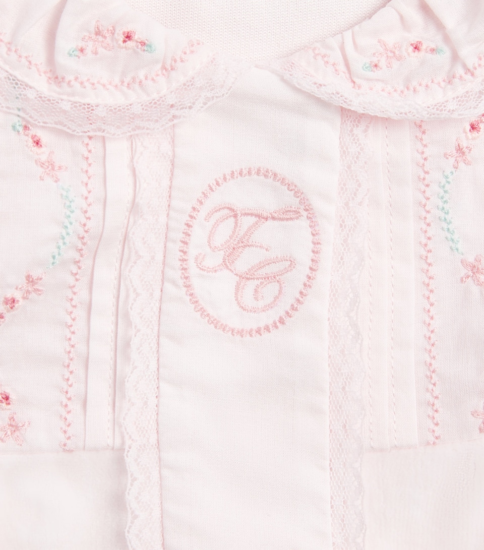 Tartine et Chocolat Velvet Embroidered All-In-One (0 Months-2 Years) Light Pink