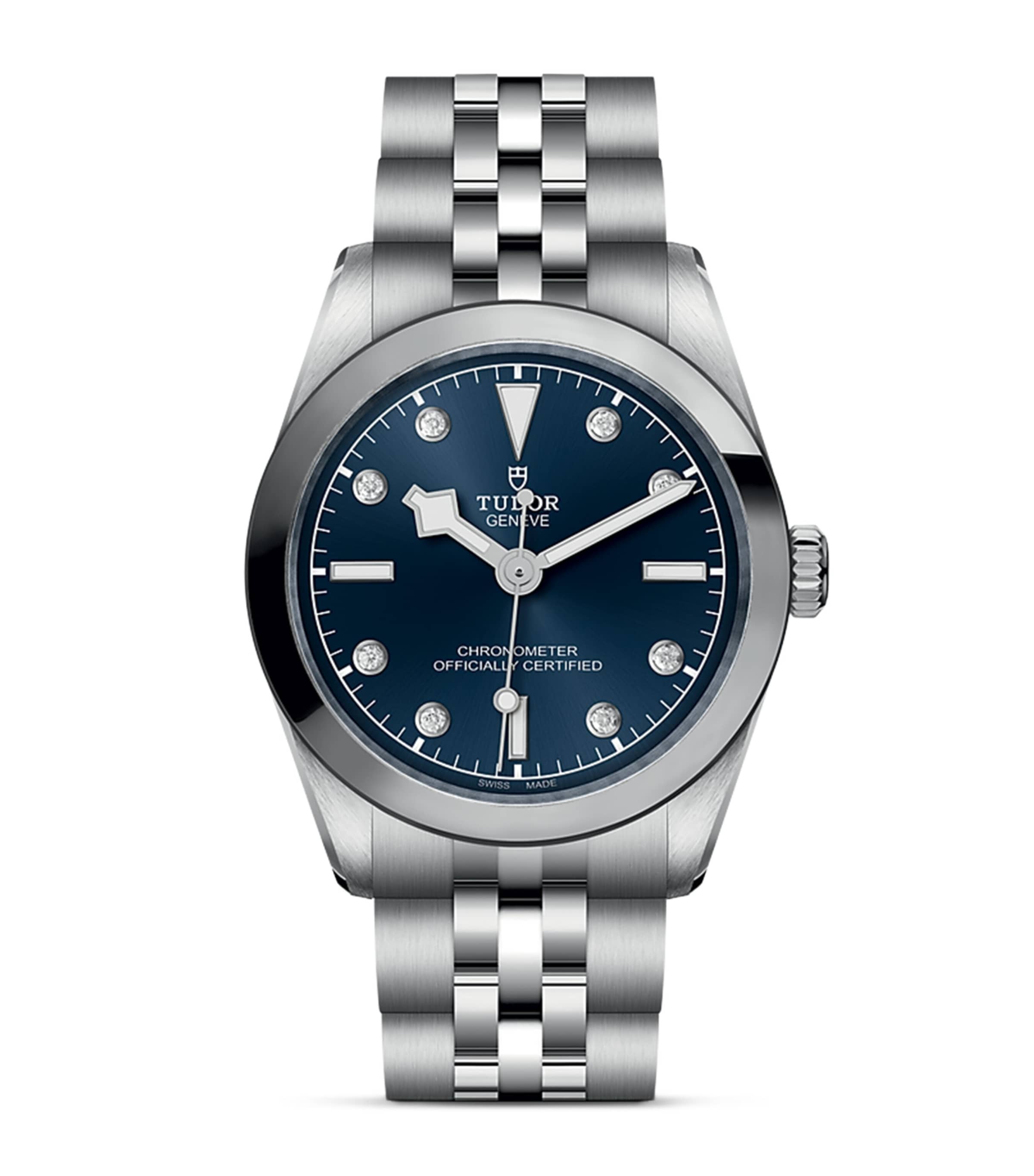 TUDOR Black Bay One Stainless Steel and Diamond Watch 31mm Blue