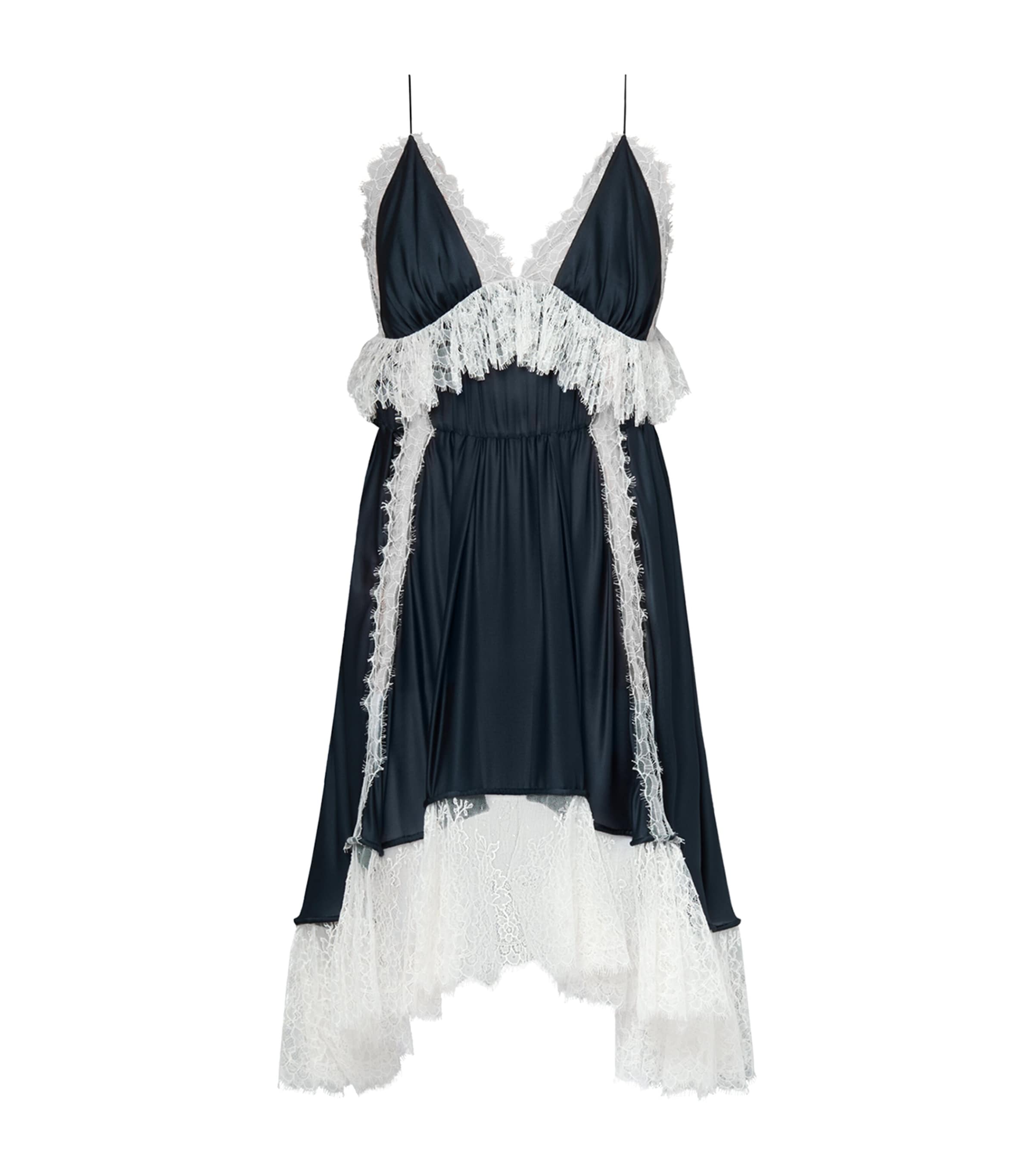 Silk Lingerie Midi Dress