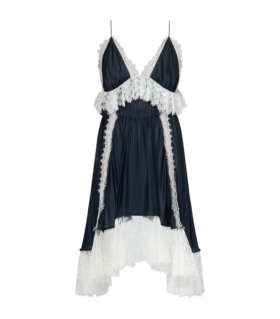 Silk Lingerie Midi Dress