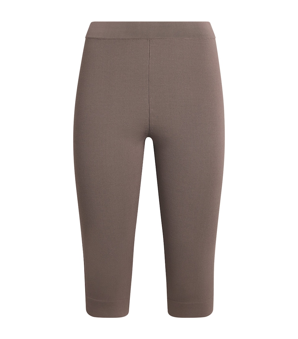 Skims Womens Refined Knit High-Rise Capris Amethyst