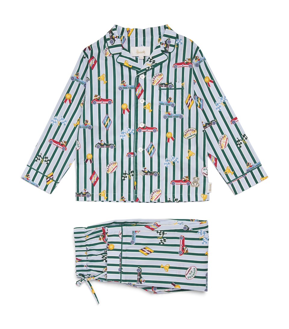 Harrods Racing Cars Pyjama Set (2-12 Years) Blue