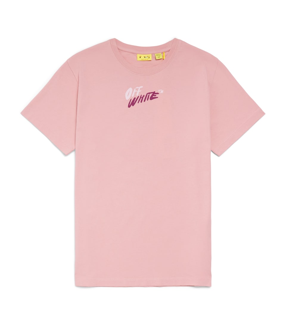 Off-White Kids Arrows Logo T-Shirt (12-16 Years) Blush T