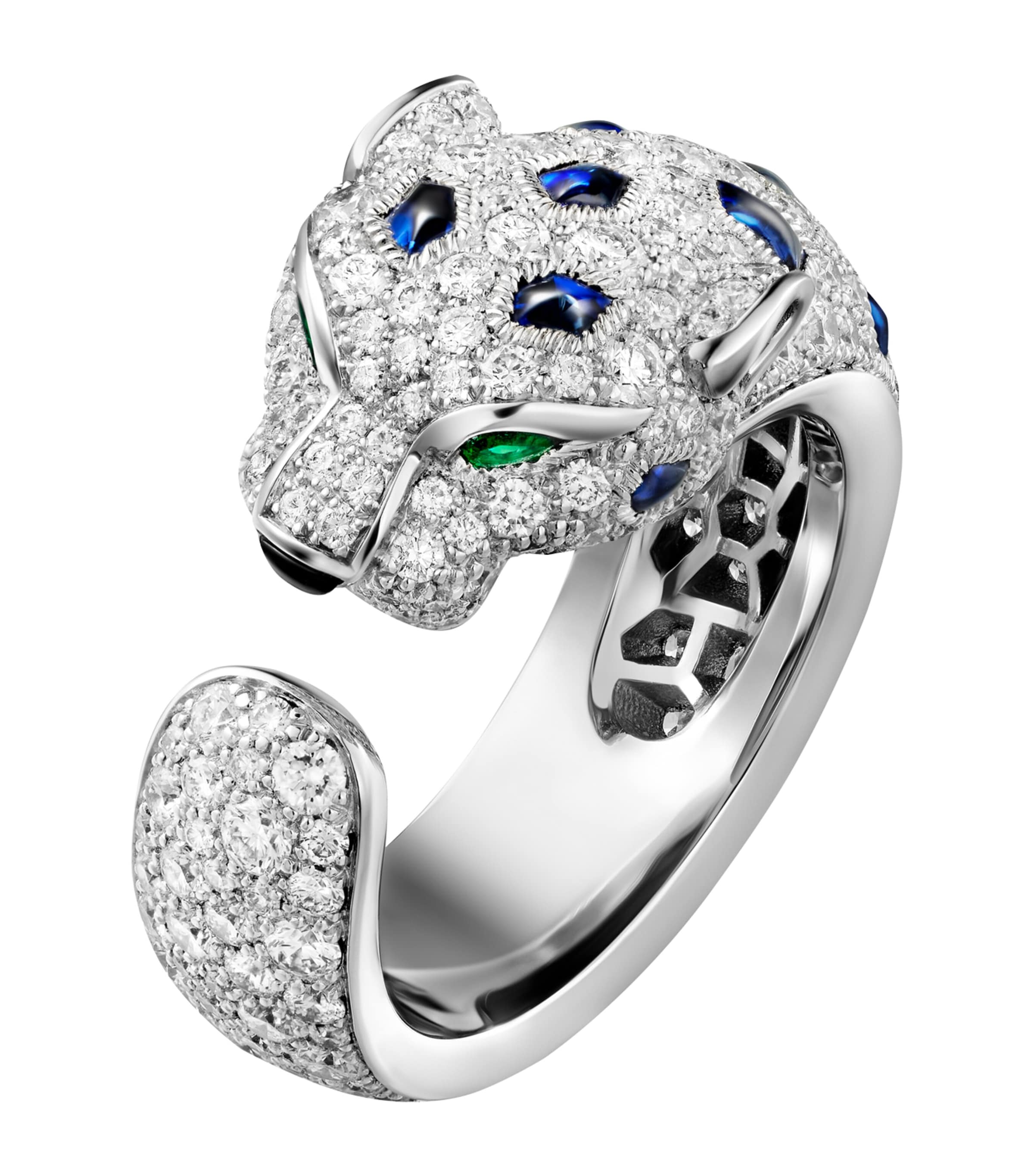 White Gold and Gemstones Panthère de Cartier Ring
