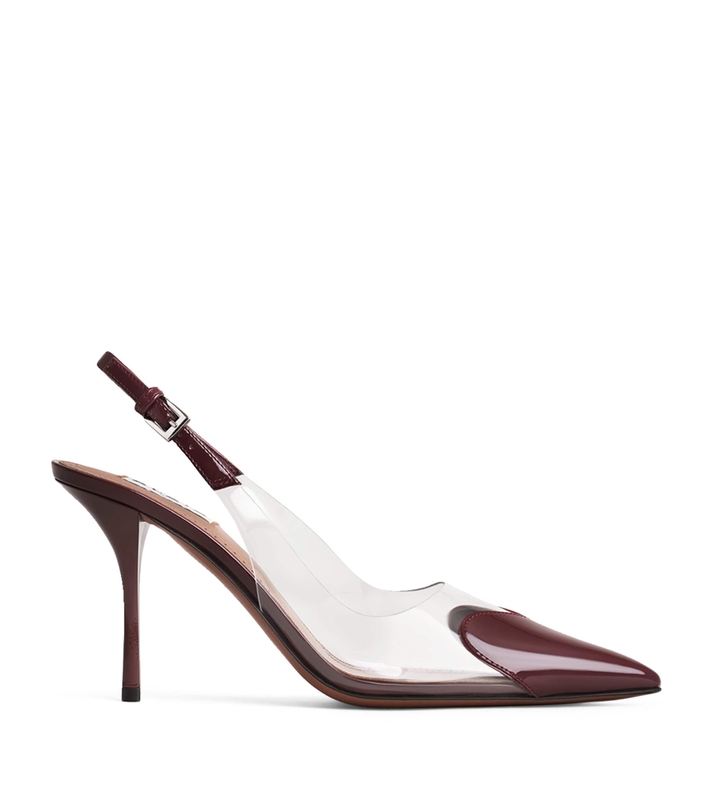 Alaïa Le Coeur Slingback Pumps 90 Rouge Grenat