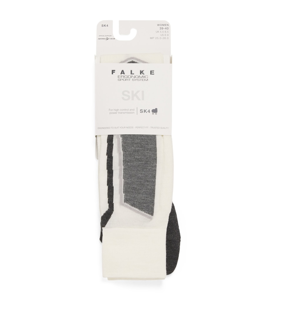 Falke Womens SK4 Skiing Socks Off White