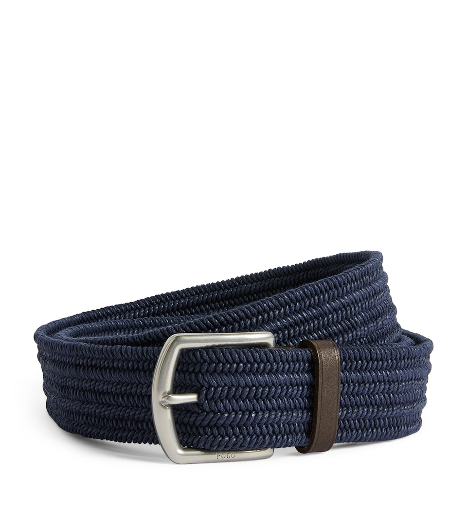 Polo Ralph Lauren Canvas Braided Belt Navy