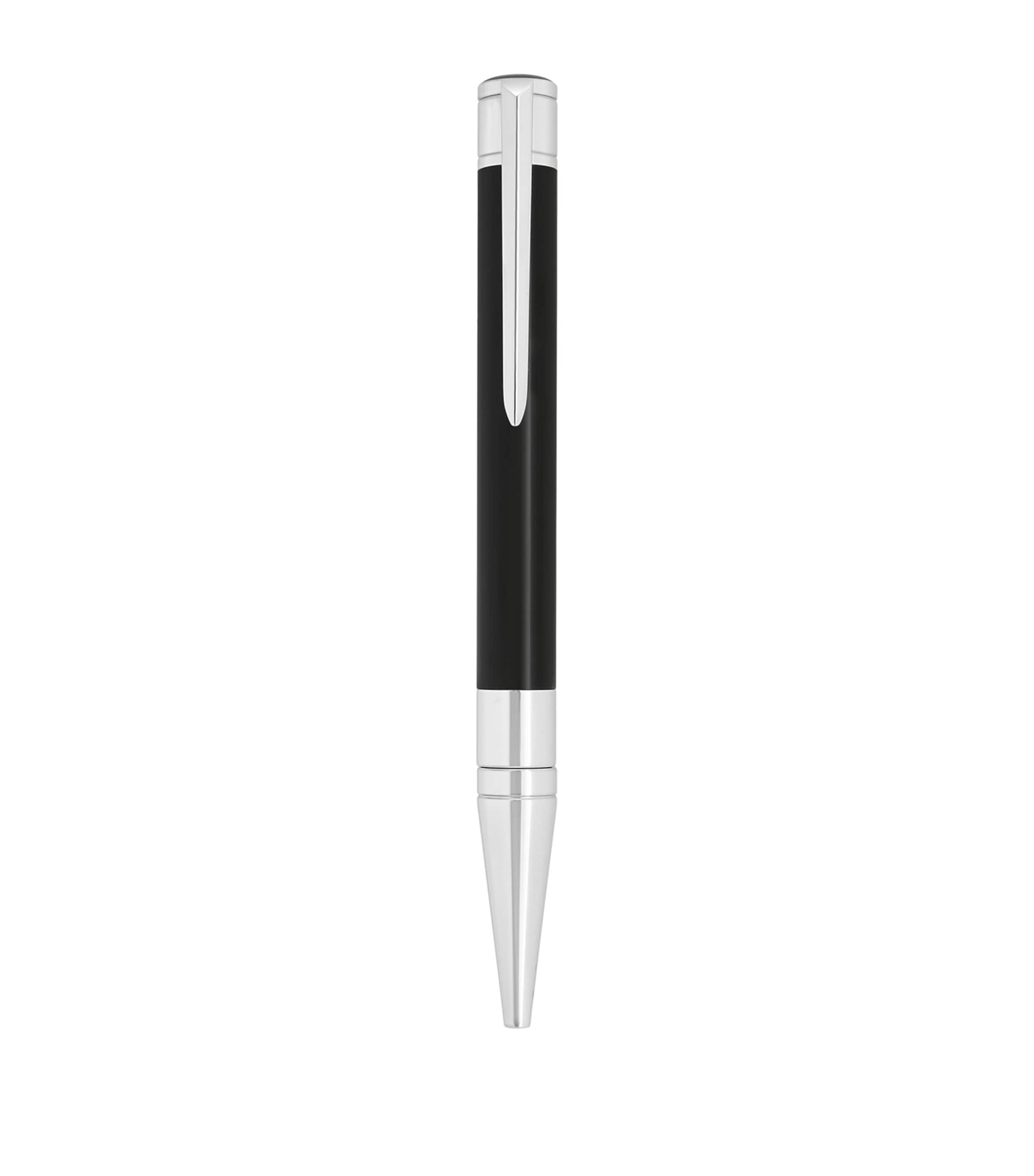 S.T. Dupont Initial Ballpoint Pen Black & Chrome
