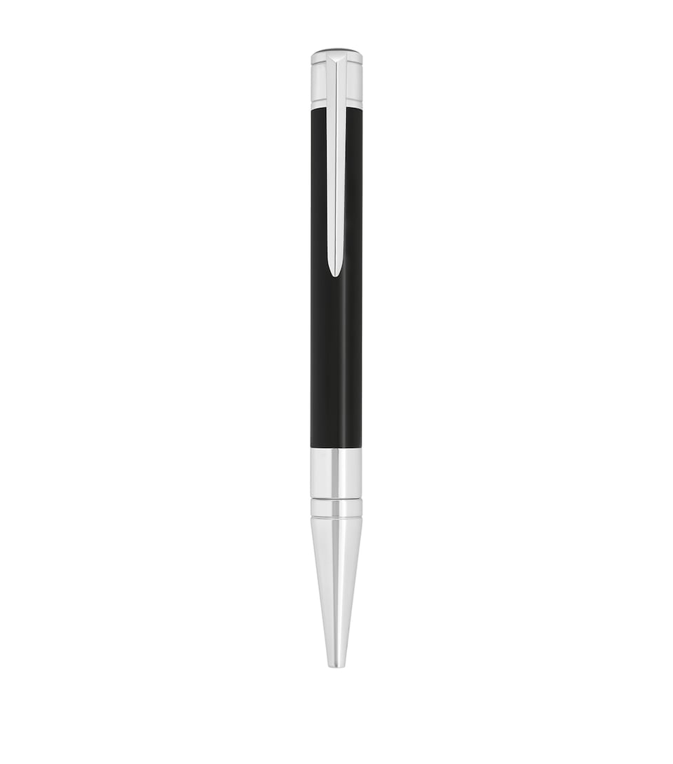 S.T. Dupont Initial Ballpoint Pen Black & Chrome