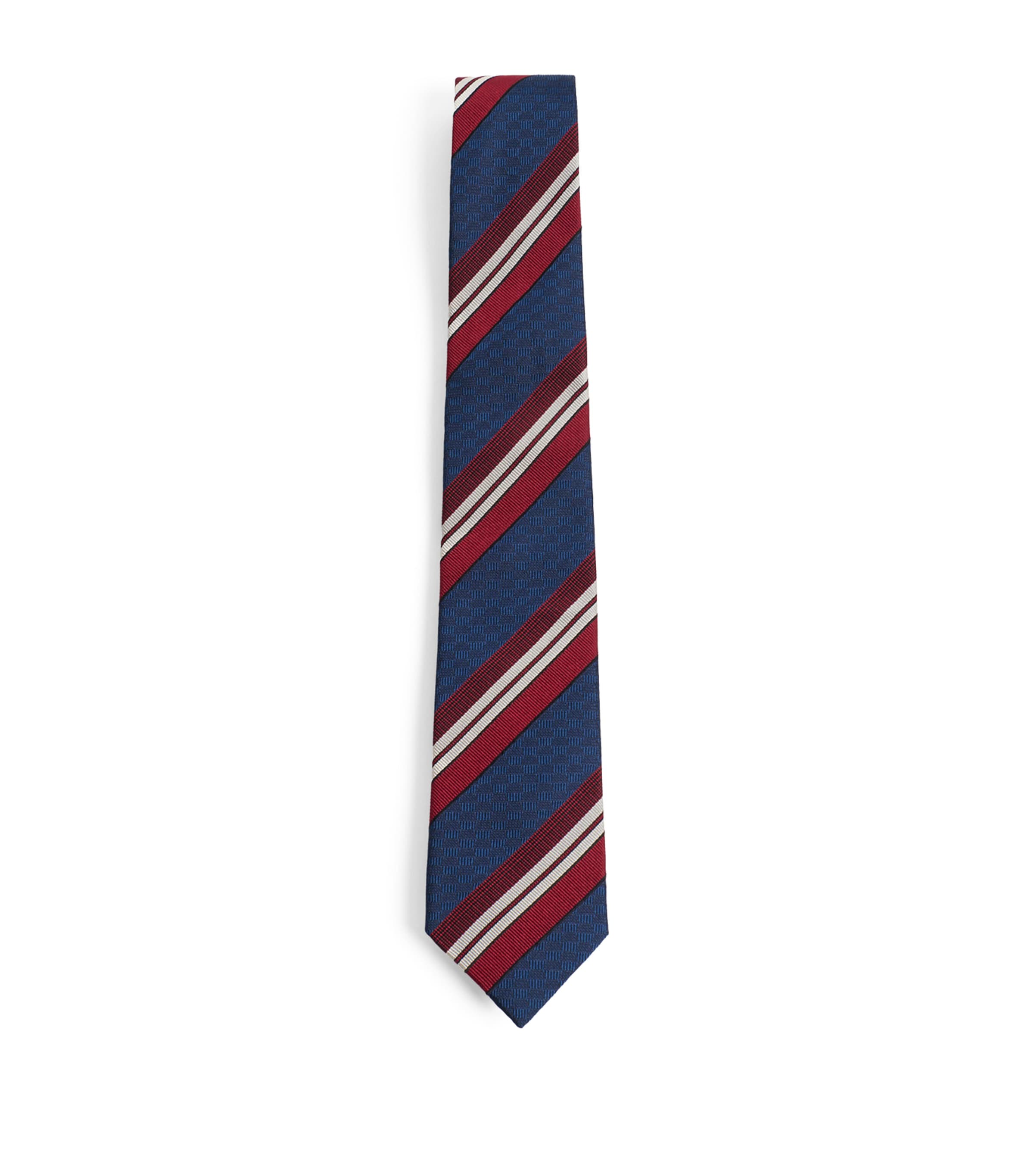 Silk Striped Jacquard Tie