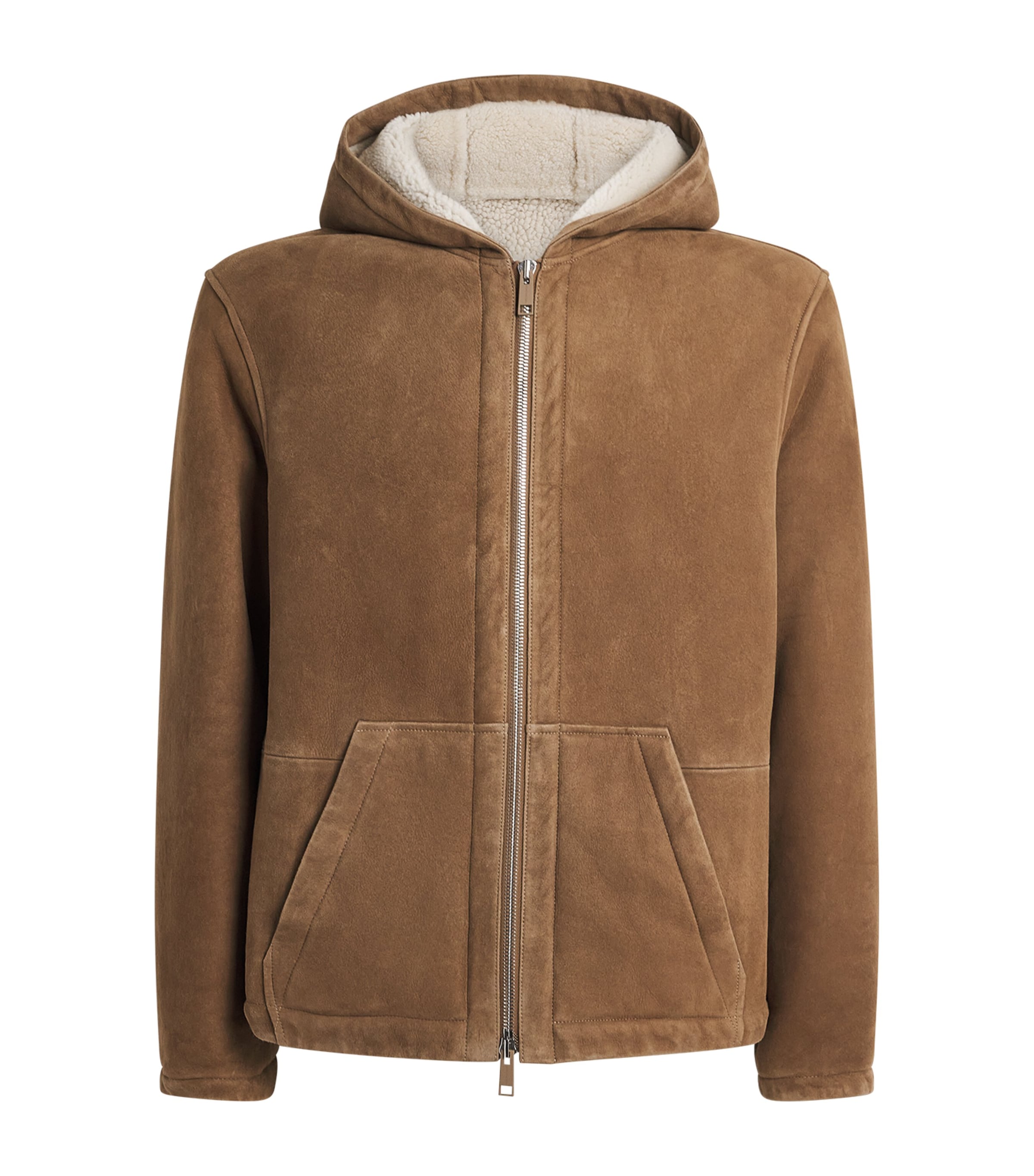 Shearling Reversible Hooded Jacket