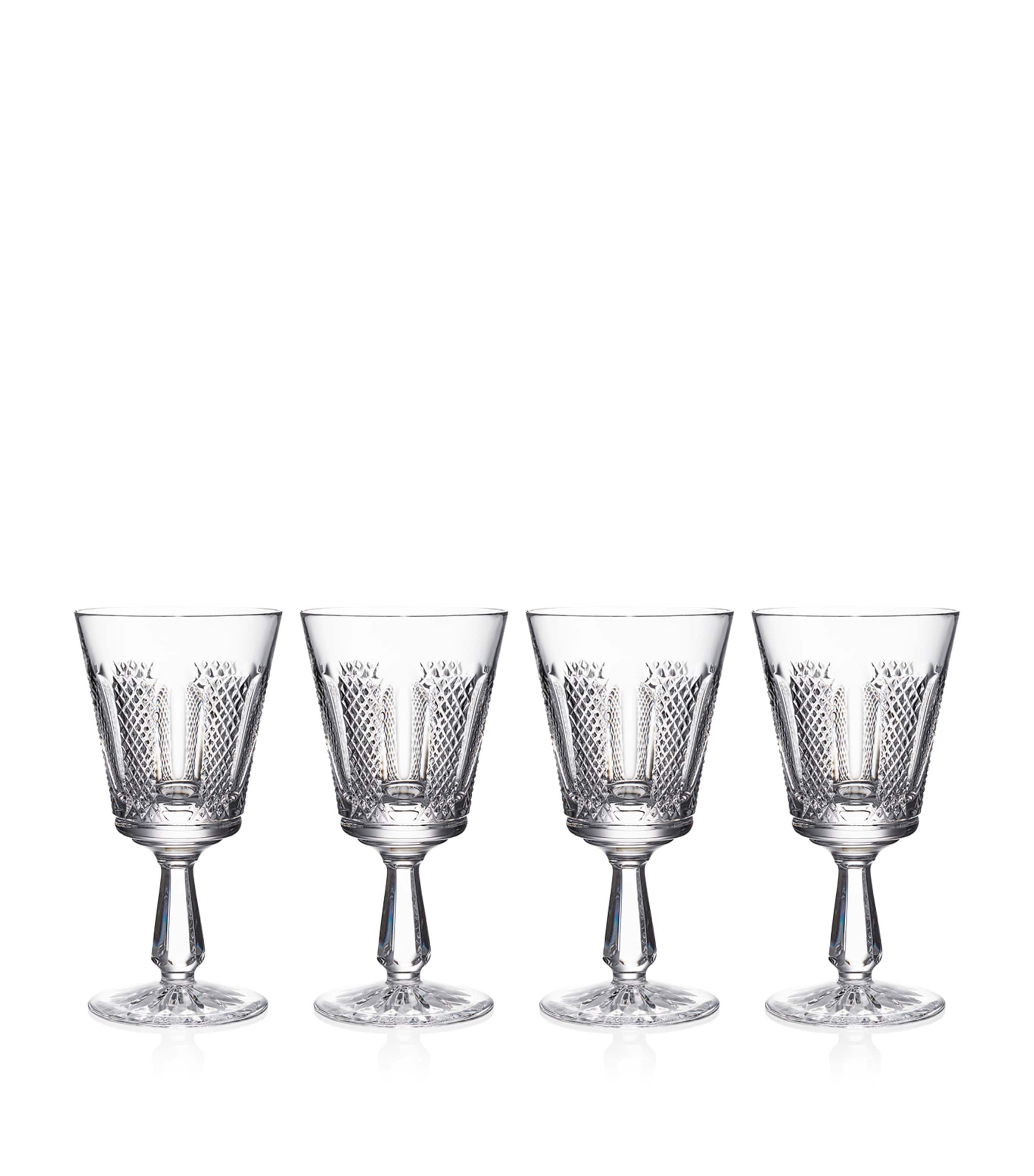 Set of 4 Crystal Hibernia Mastercraft Wine Glasses (280ml)