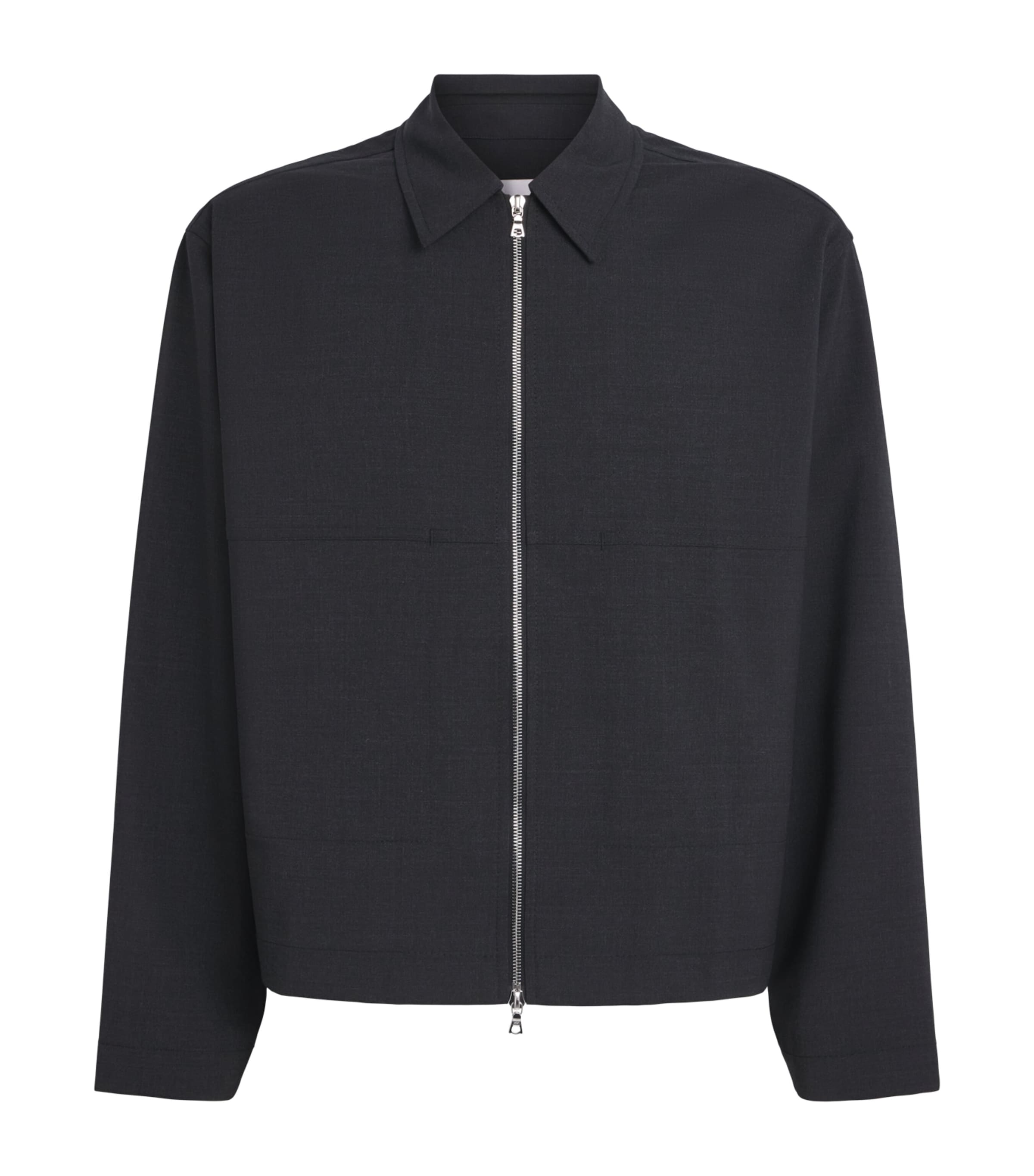 Sage Nation Mens Tailored Petrol Jacket Charcoal