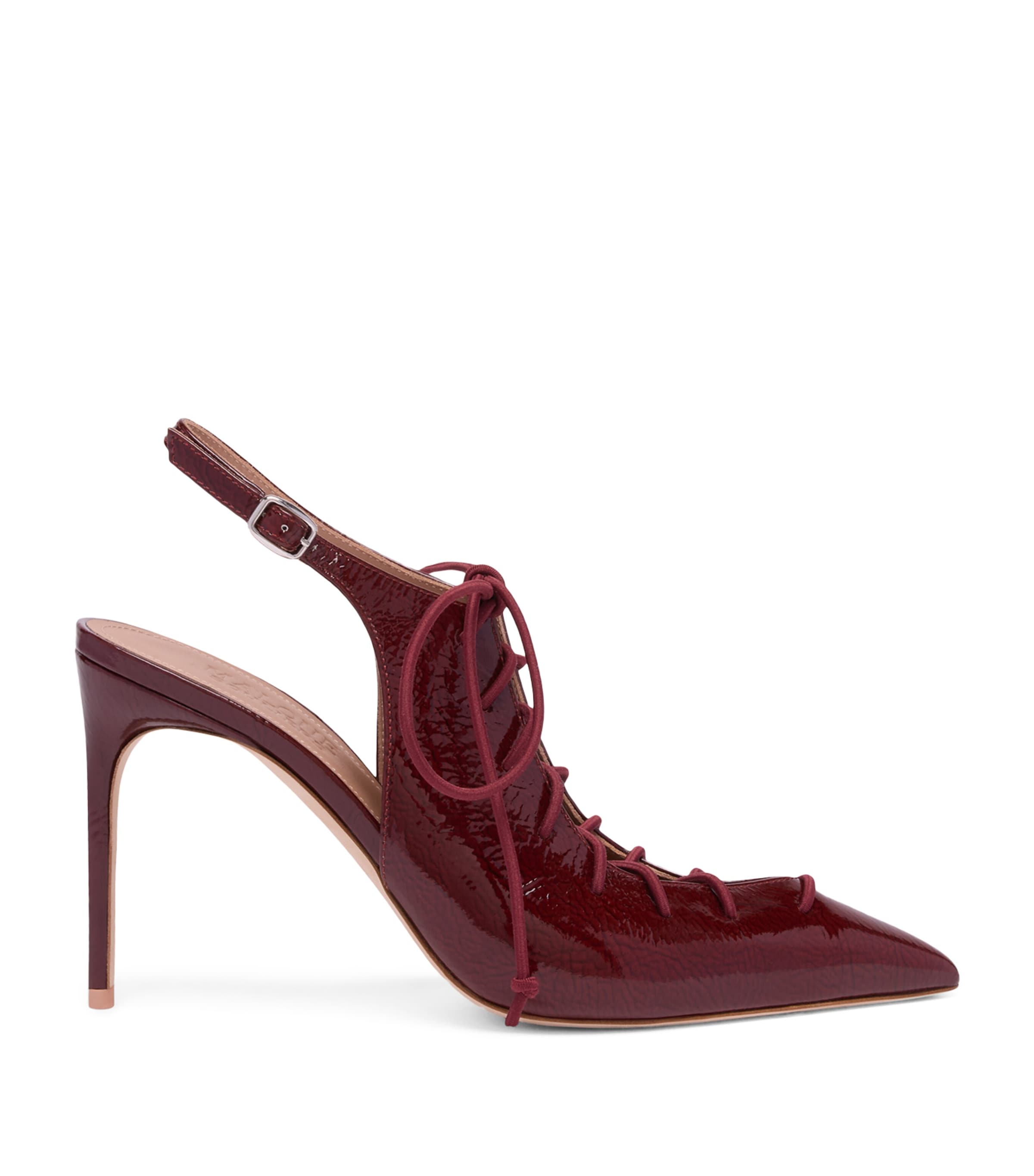 Patent Leather Alia Slingback Pumps 90