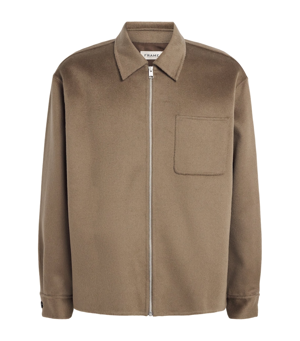 FRAME Mens Double-Face Wool Jacket Soft Taupe