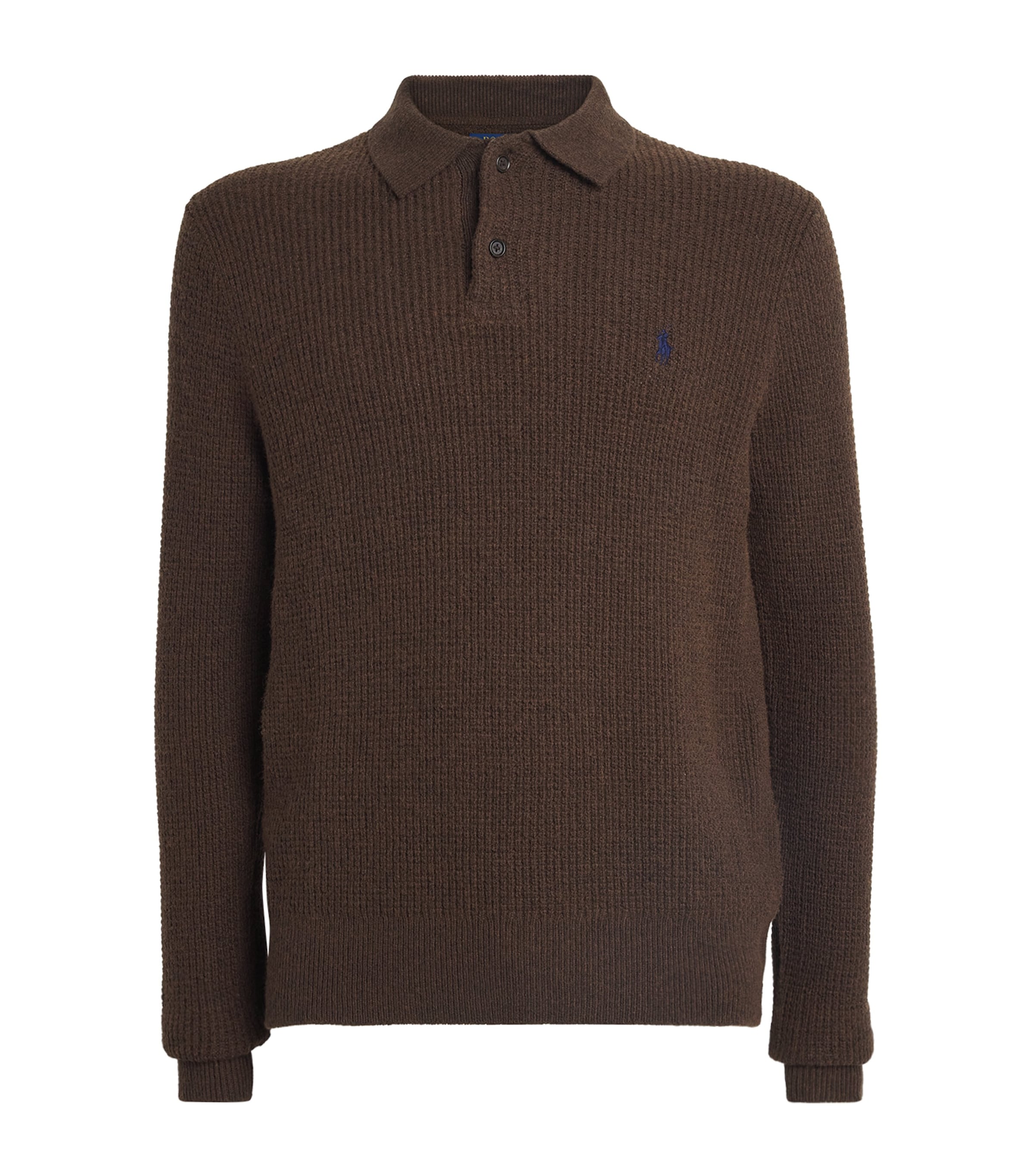 Wool-Cotton Polo Sweater
