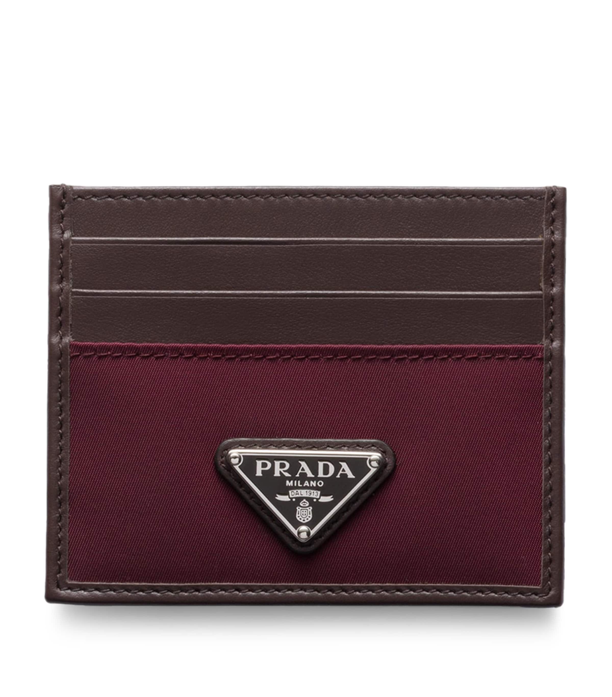 Re-Nylon and Leather Card Holder