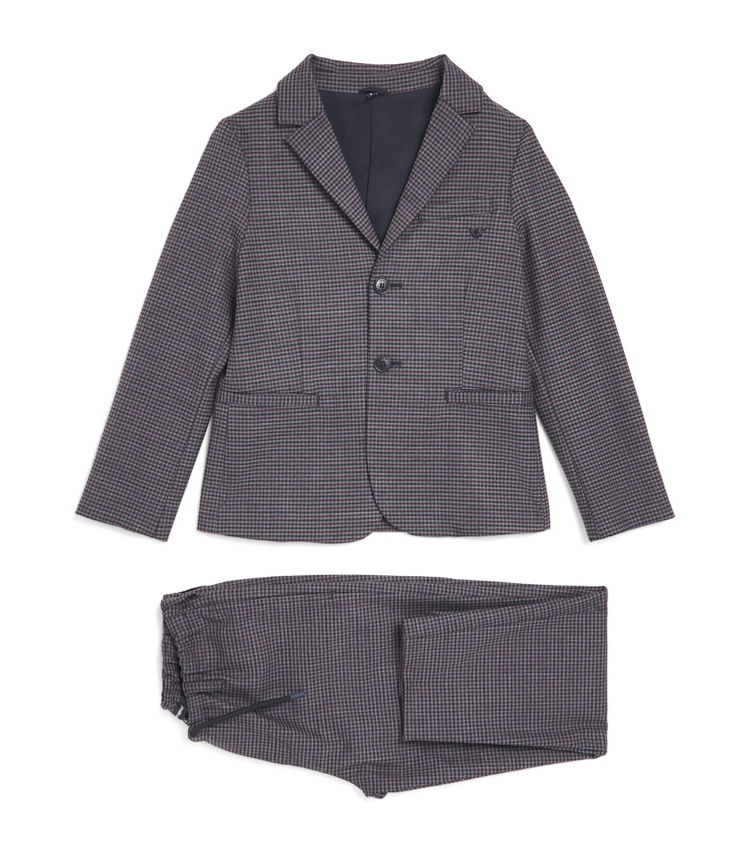 Emporio Armani Kids Houndstooth 2-Piece Suit (4-16 Years) F.quadretto