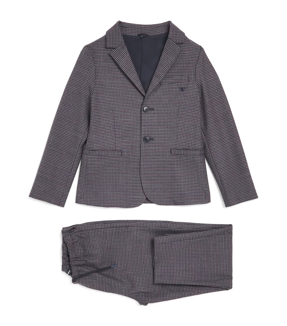 Emporio Armani Kids Houndstooth 2-Piece Suit (4-16 Years) F.quadretto