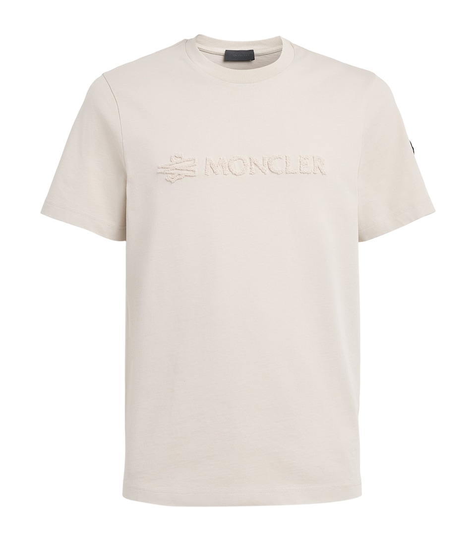 Moncler Mens Cotton Logo Patch T-Shirt