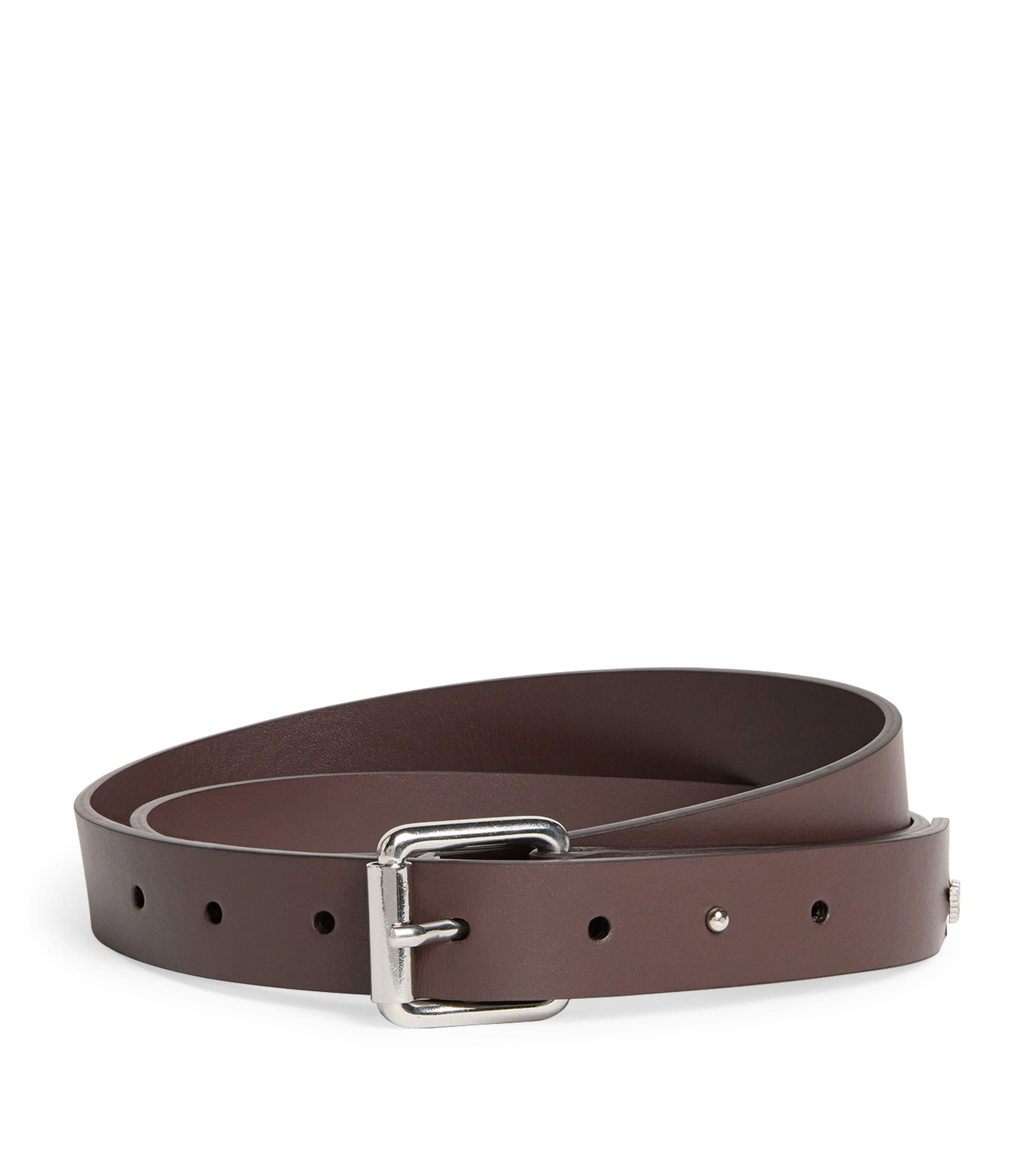 Leather Eagle Plate Belt