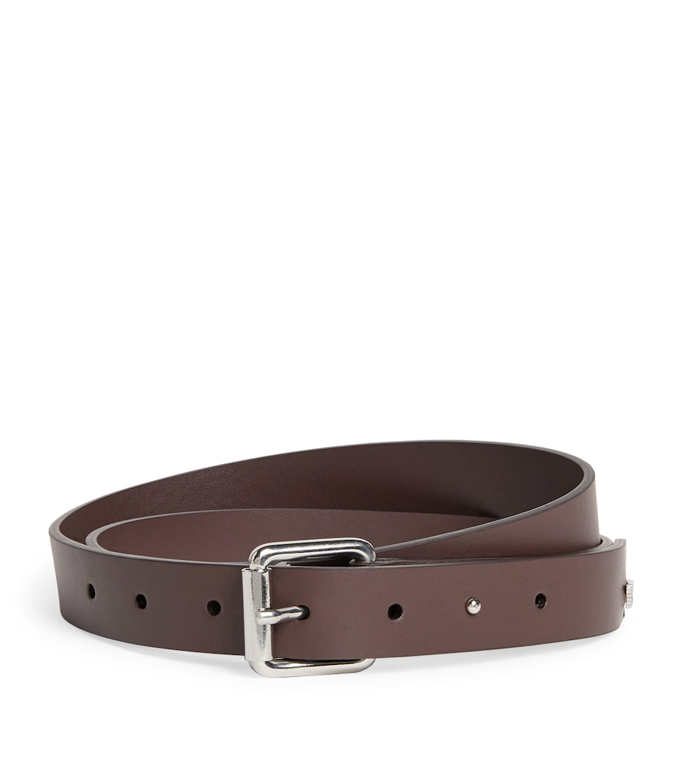 Leather Eagle Plate Belt