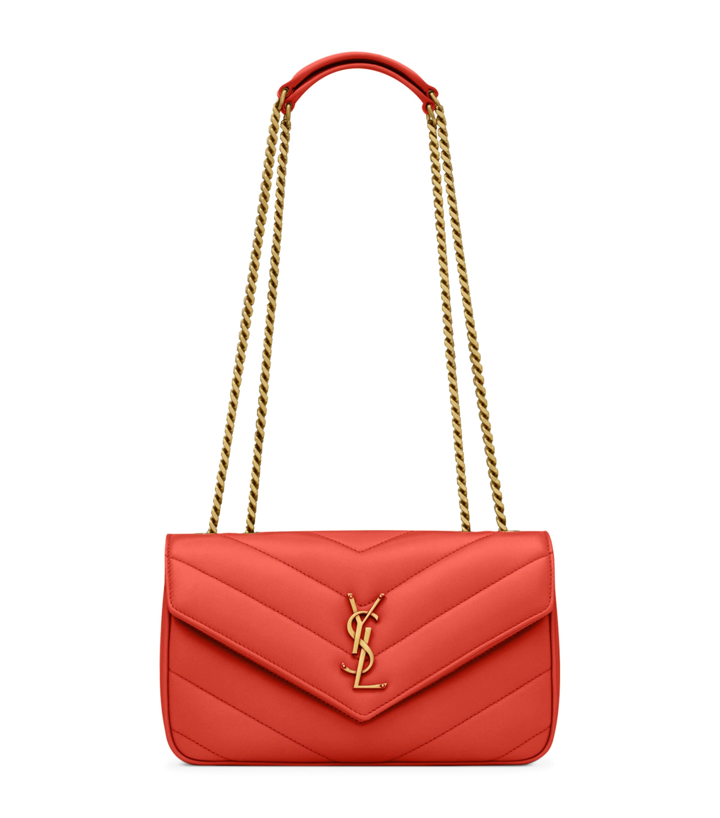ショルダーバッグ・ポシェット SAINT LAURENT LARGE LOULOU HOT WINE LEATHER BAG Designer Saint Laurent Loulou Bags for Women - Up to 36% off