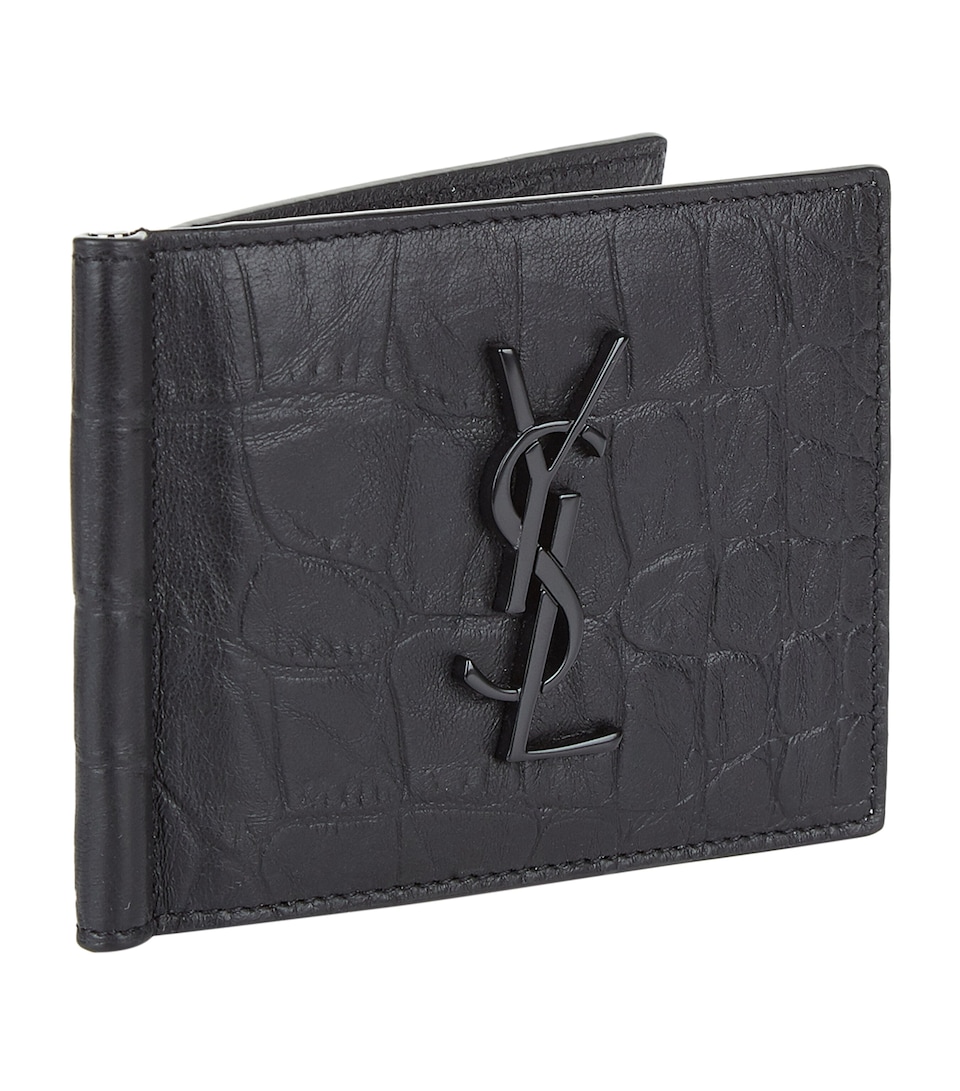 Monogram Money Clip Card Holder