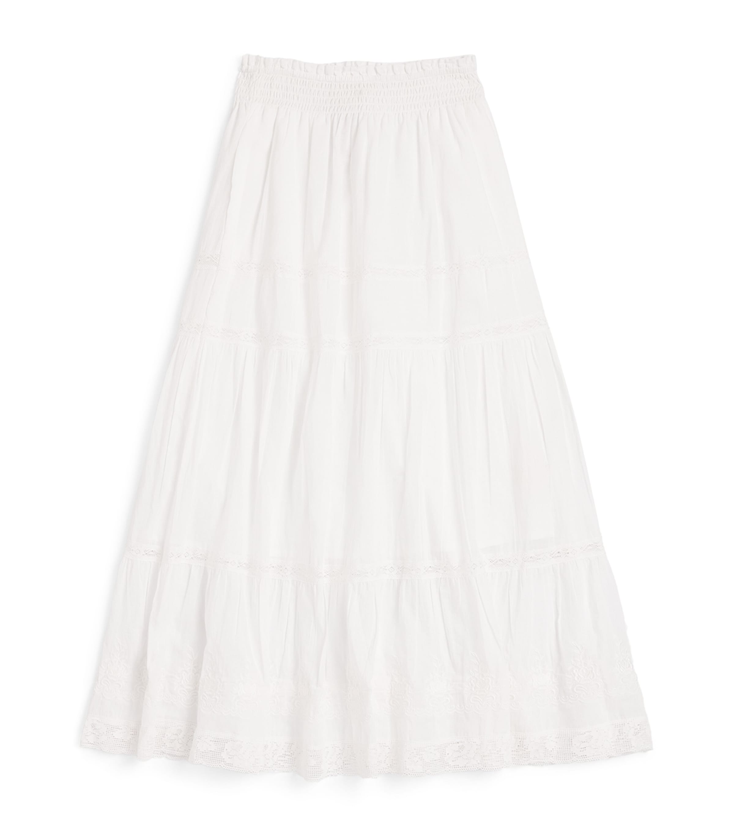 LoveShackFancy Cotton Sampaio Skirt (7-14 Years) Whitewhite