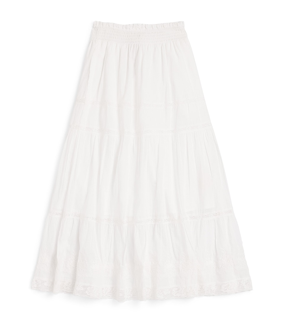 LoveShackFancy Cotton Sampaio Skirt (7-14 Years) Whitewhite