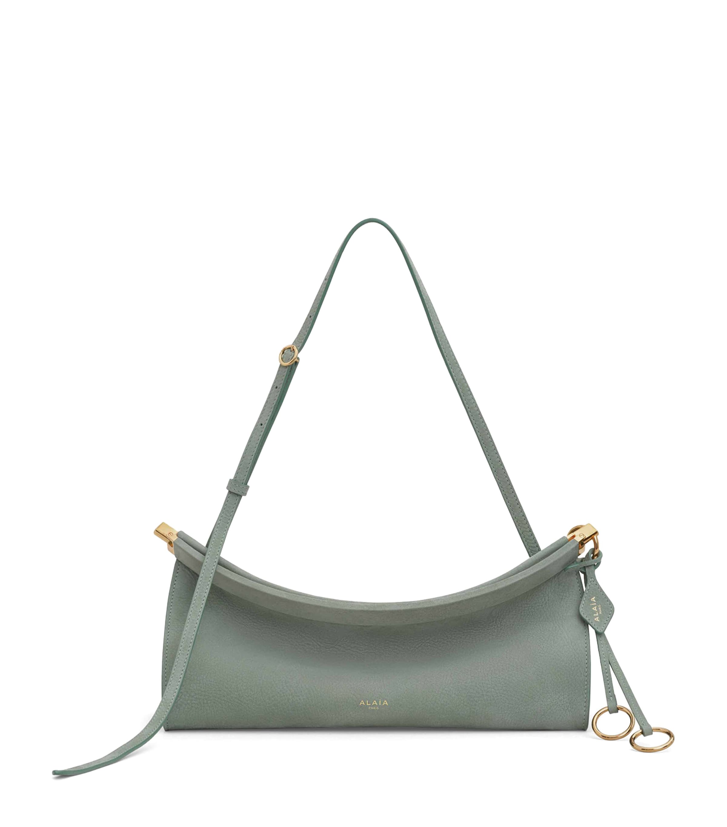 関税送料込み ALAIA LE CLICK レザー MEDIUM EASTWEST バッグ Le Click East West Medium leather shoulder bag in brown